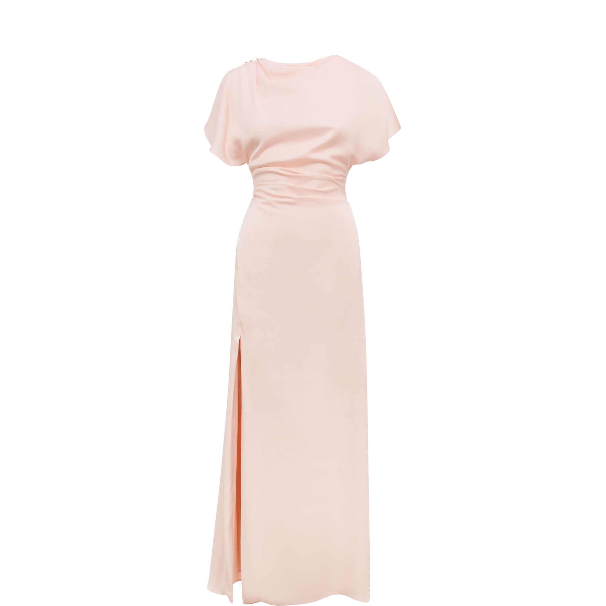 Genevieve Satin Drape Dress