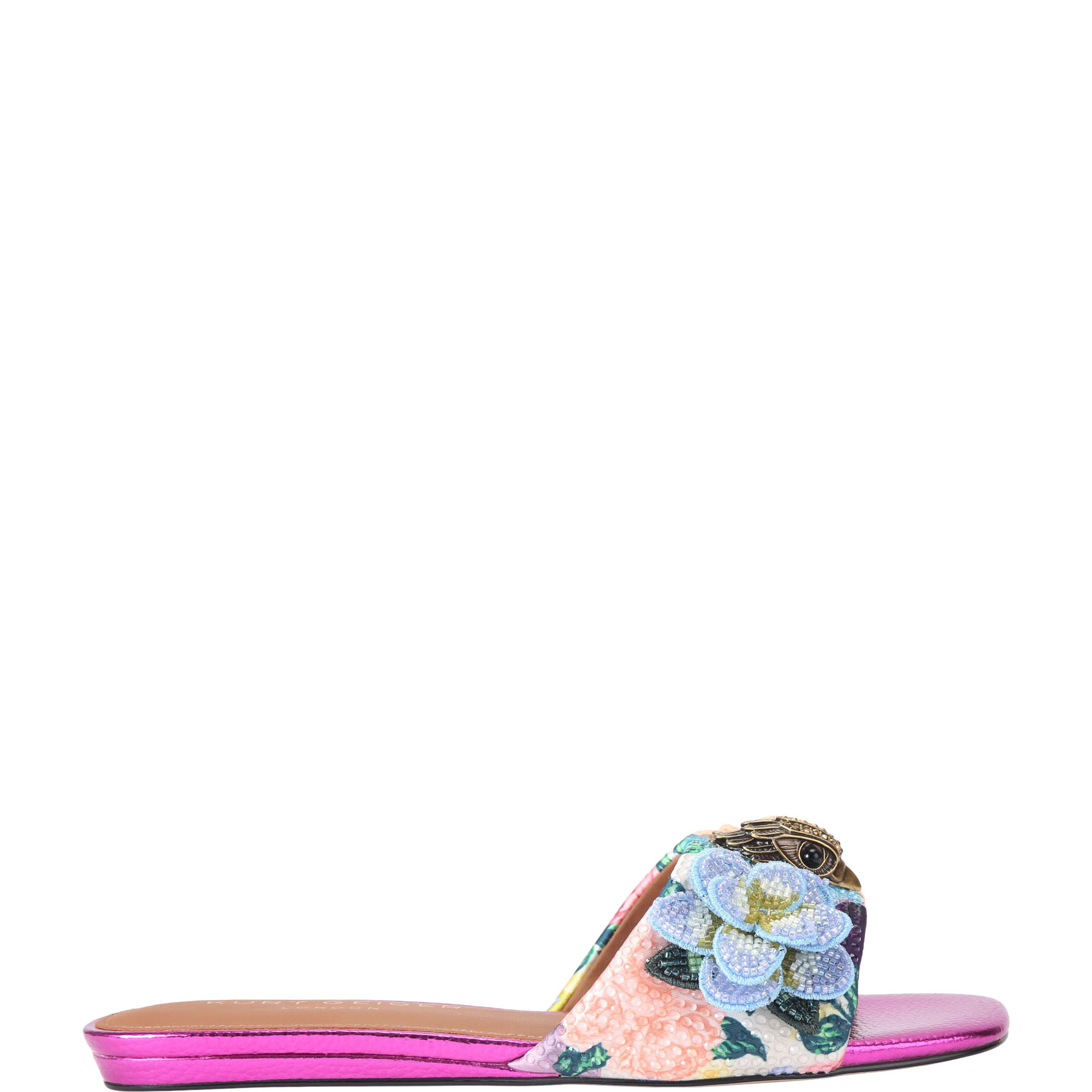 Kensington Embellished Eagle Head Flat Sandals