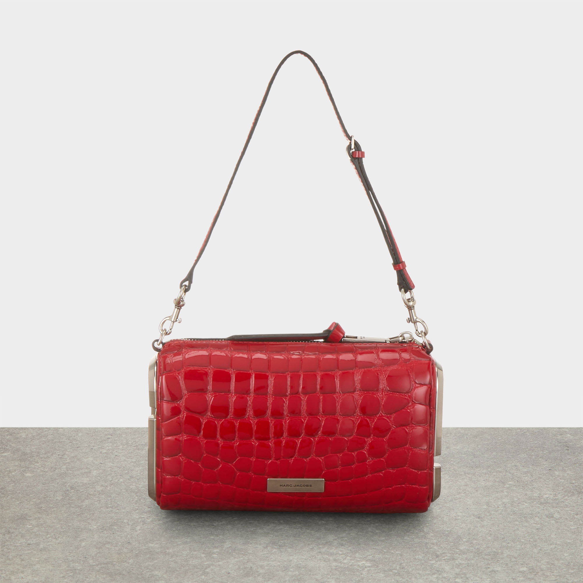 The Glossy Croc Snapshot Shoulder Bag