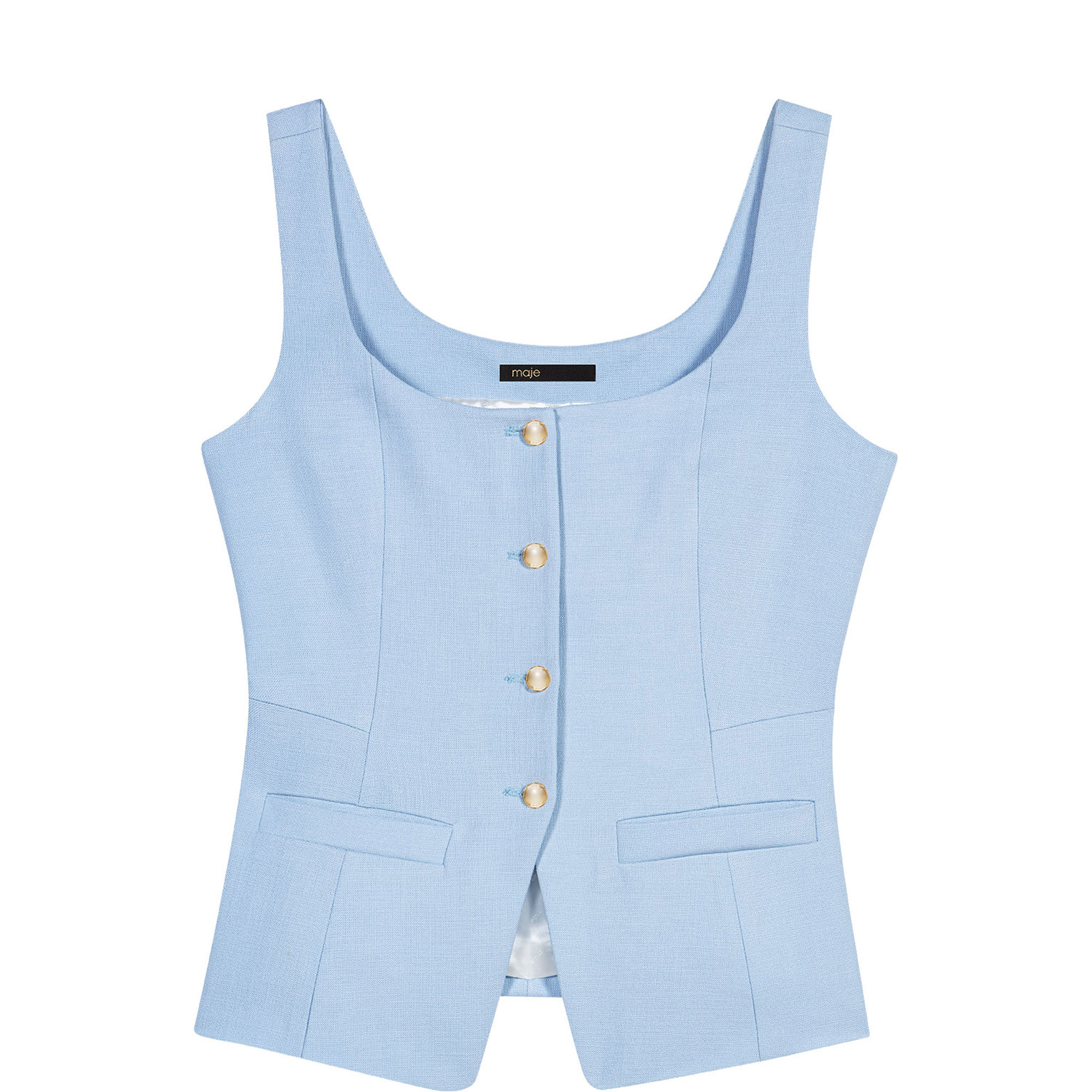 Single-Breasted Tailored Waistcoat
