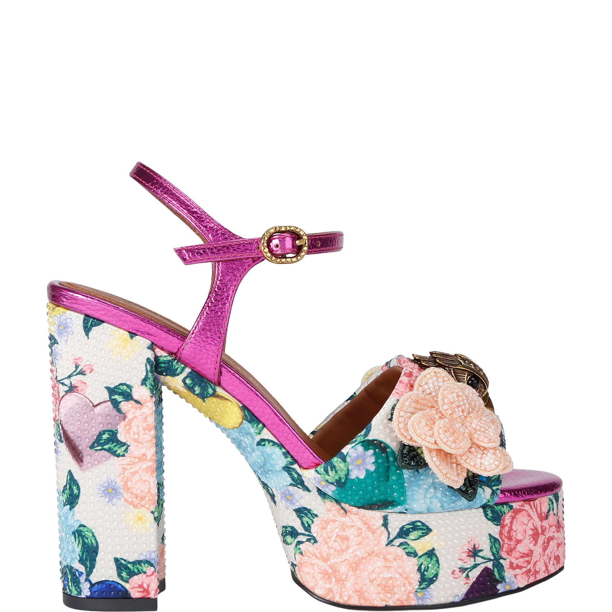 Kensington Eagle Head Platform Sandals