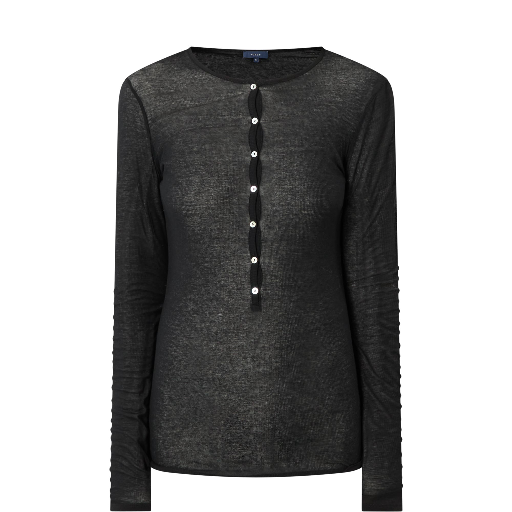 Isabella Fine Knit Henley Top