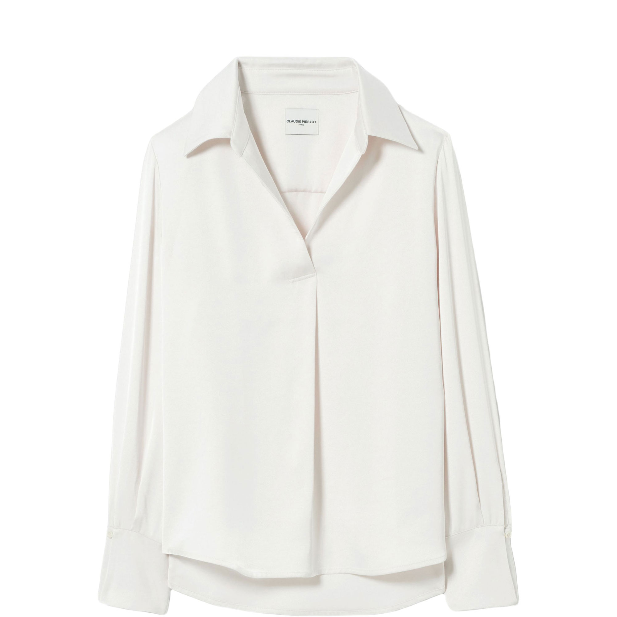 Collared Open Blouse