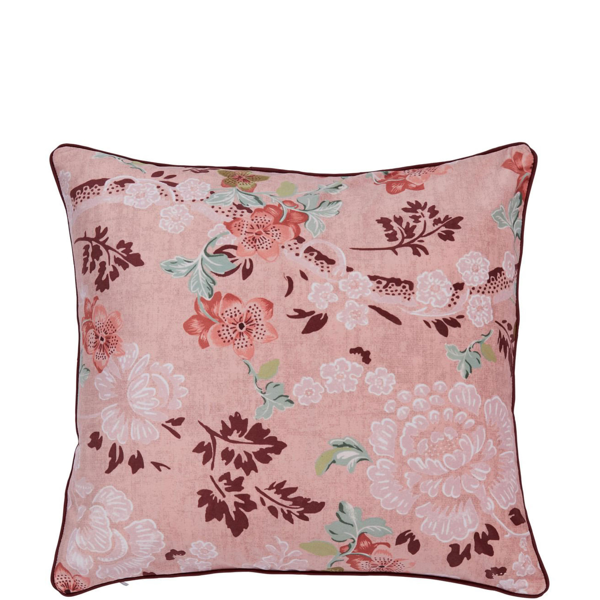 Eagle House Damask Cushion Vintage Pink
