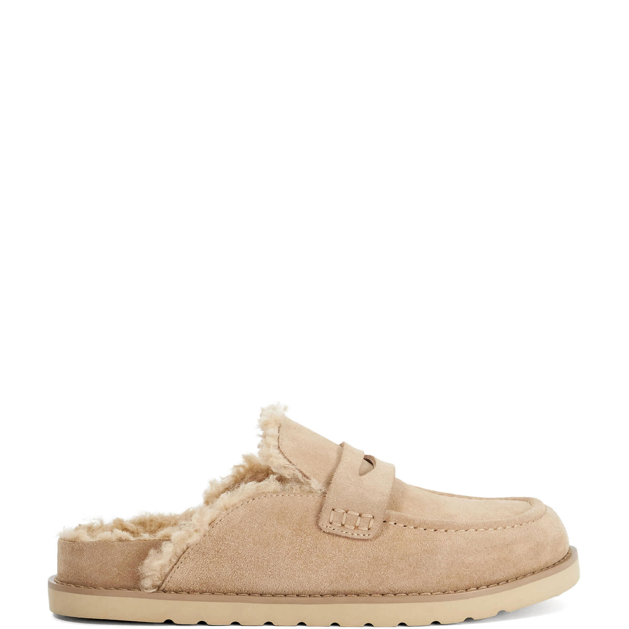 Goldys Faux Shearling Backless Mules