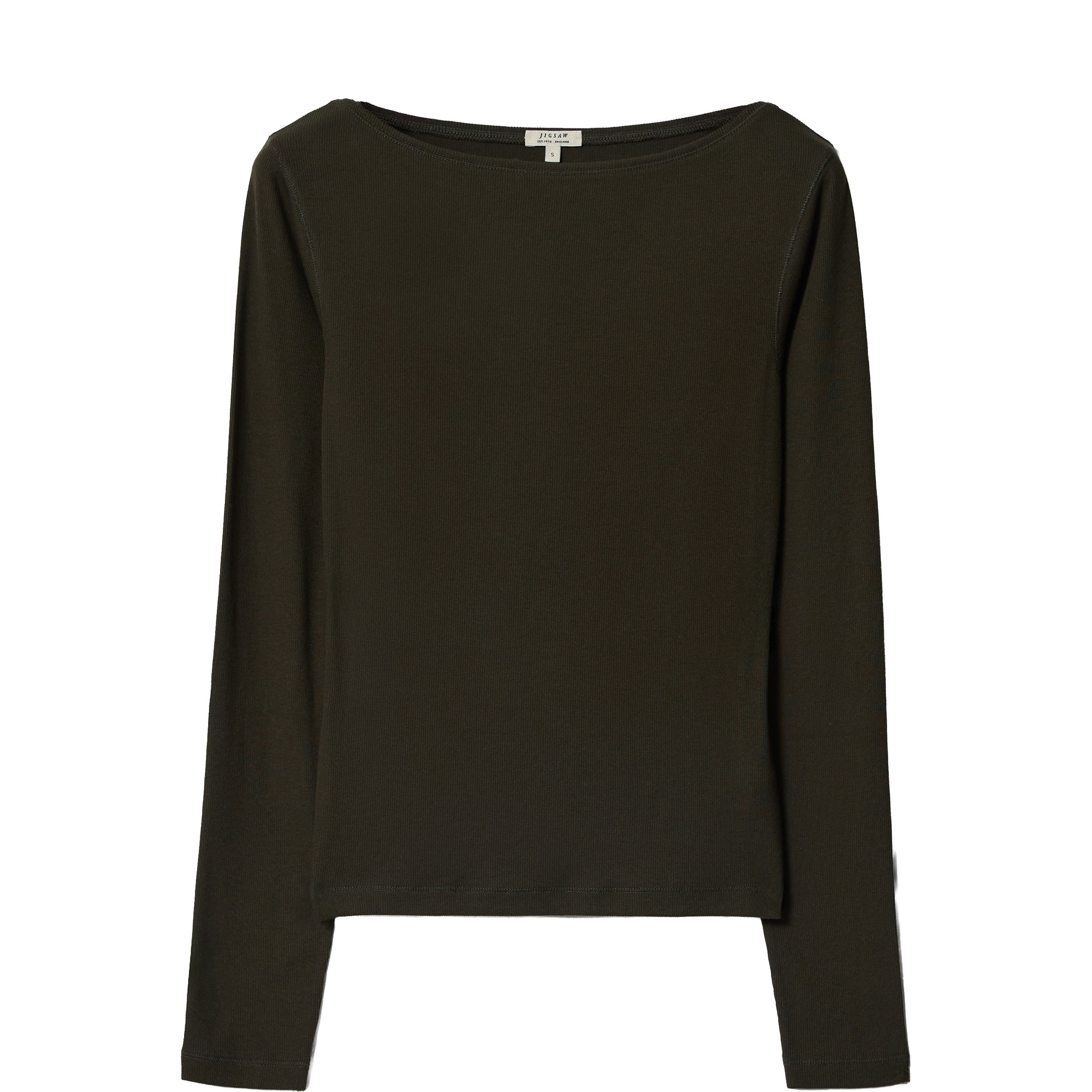 Ribbed Long-Sleeved Top