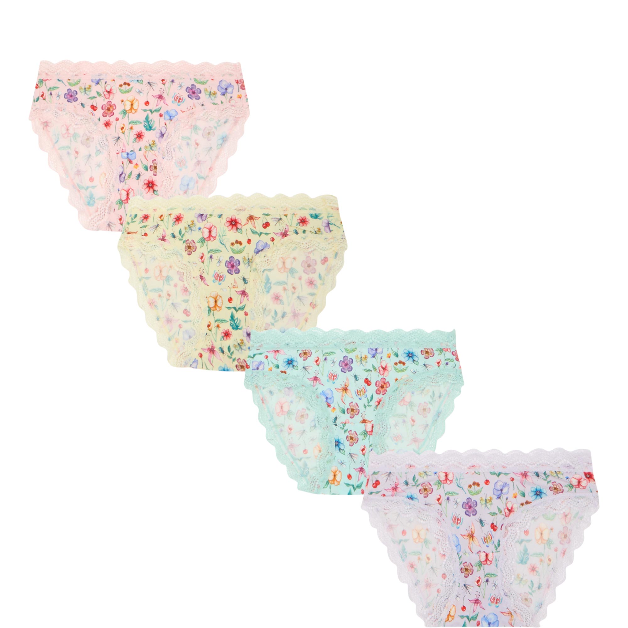 Four-Pack Ethereal Wildflowers Original Briefs