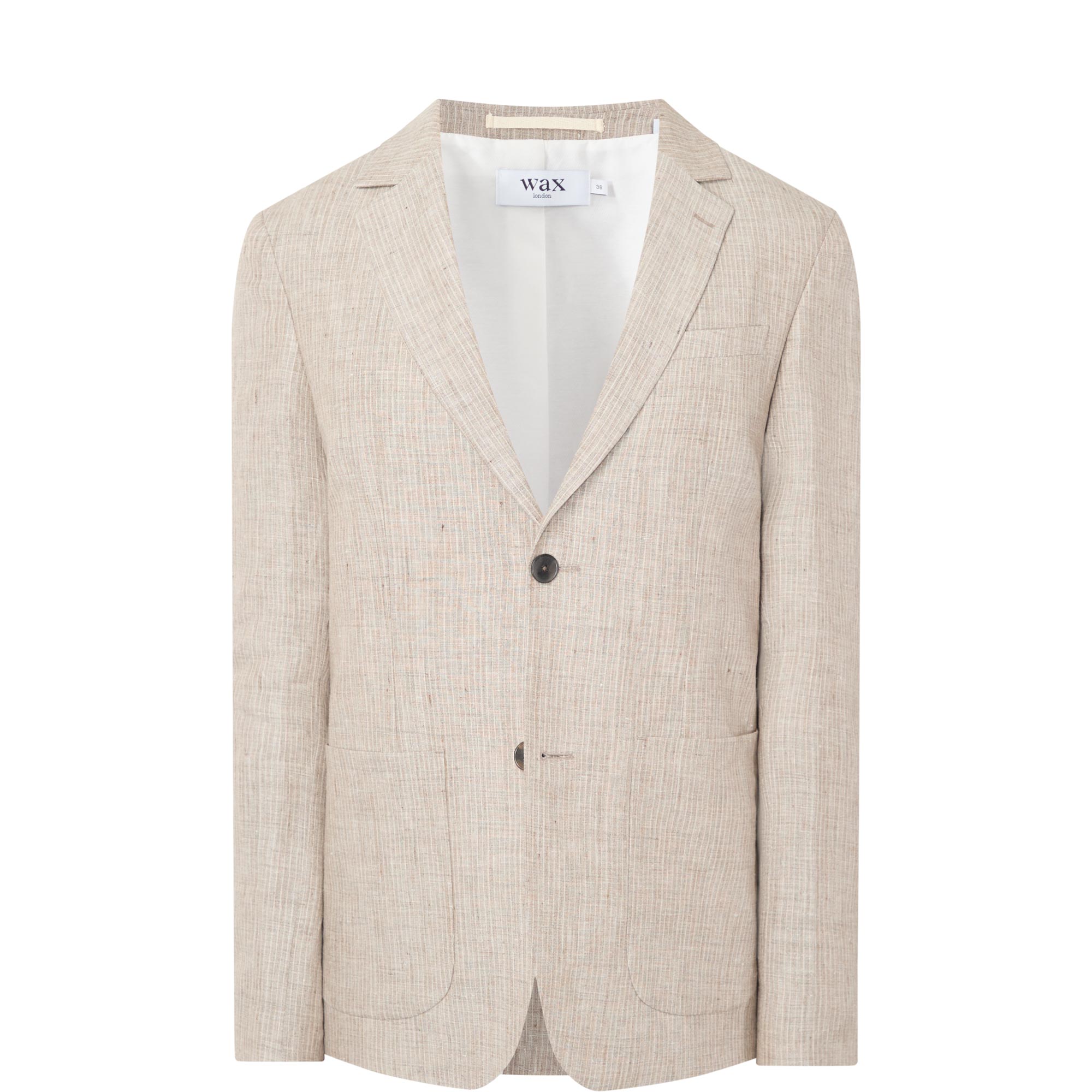 Fintry Striped Linen Single-Breasted Blazer