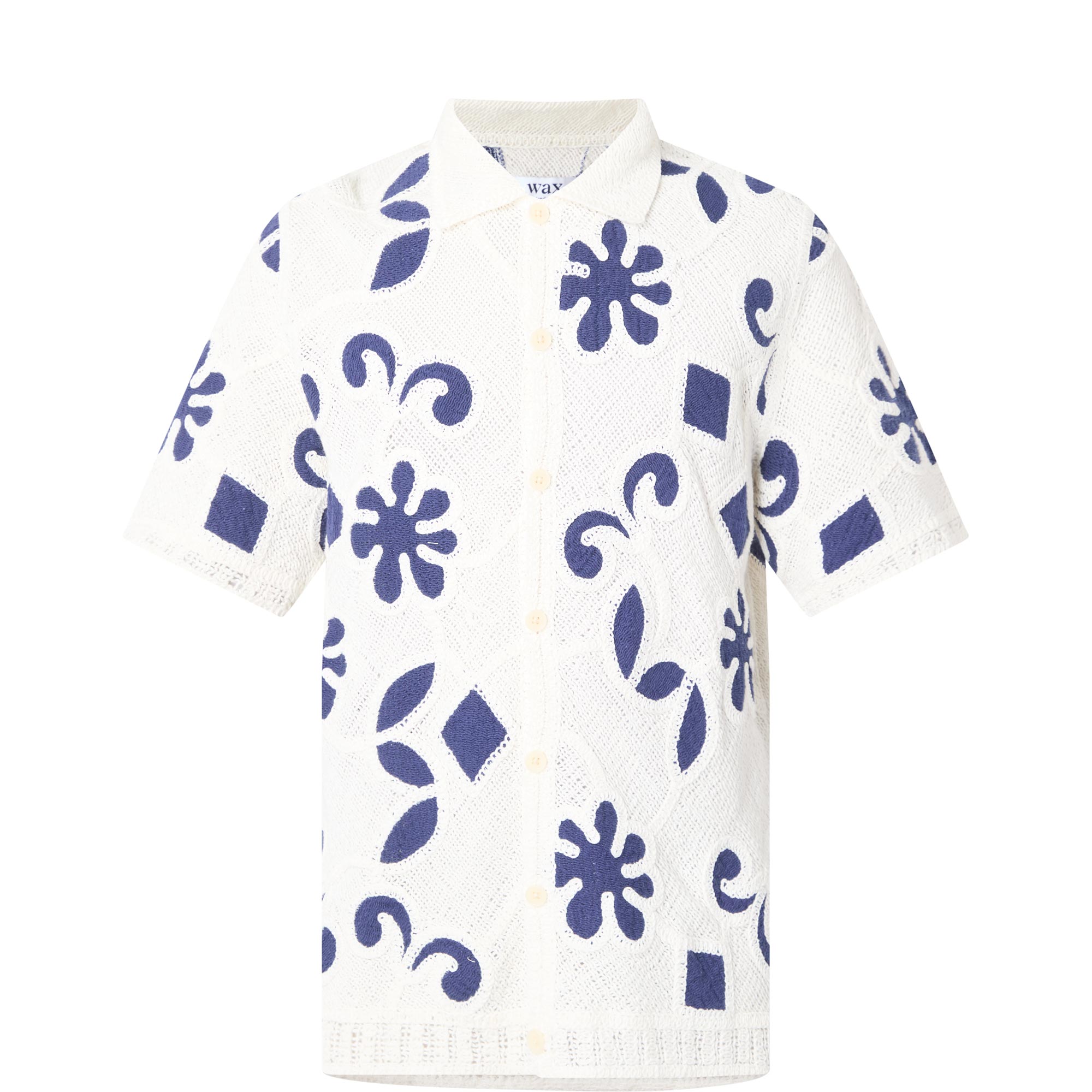 Porto Doodle Crochet Knit Shirt