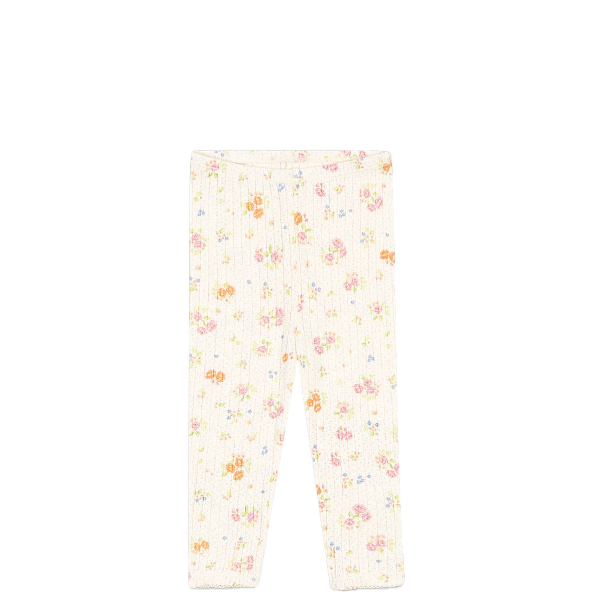 Minnie Floral Pointelle Leggings