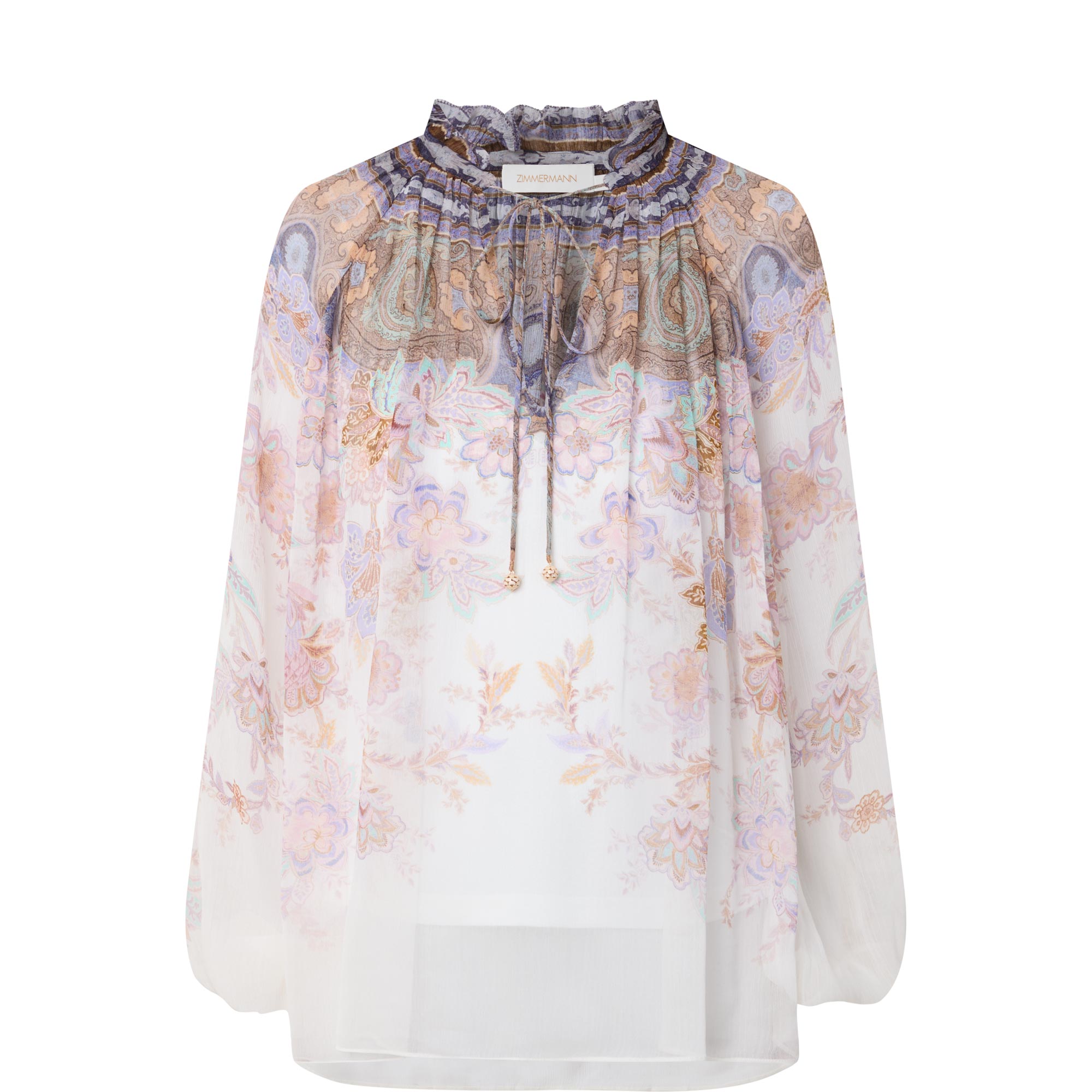 Luna Billow Paisley Blouse