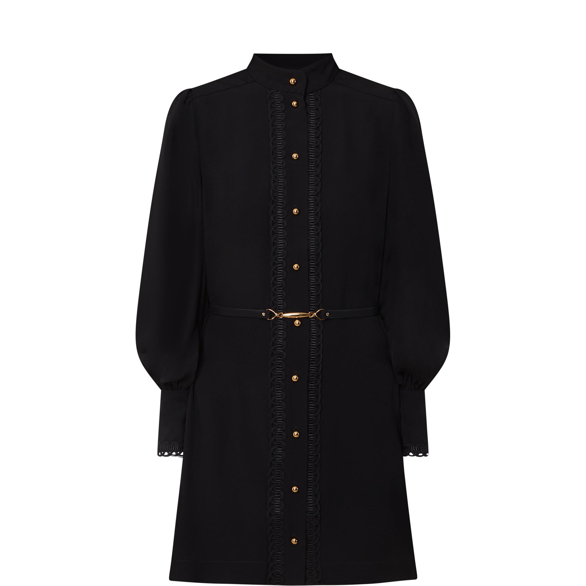 Trim Utility Mini Dress