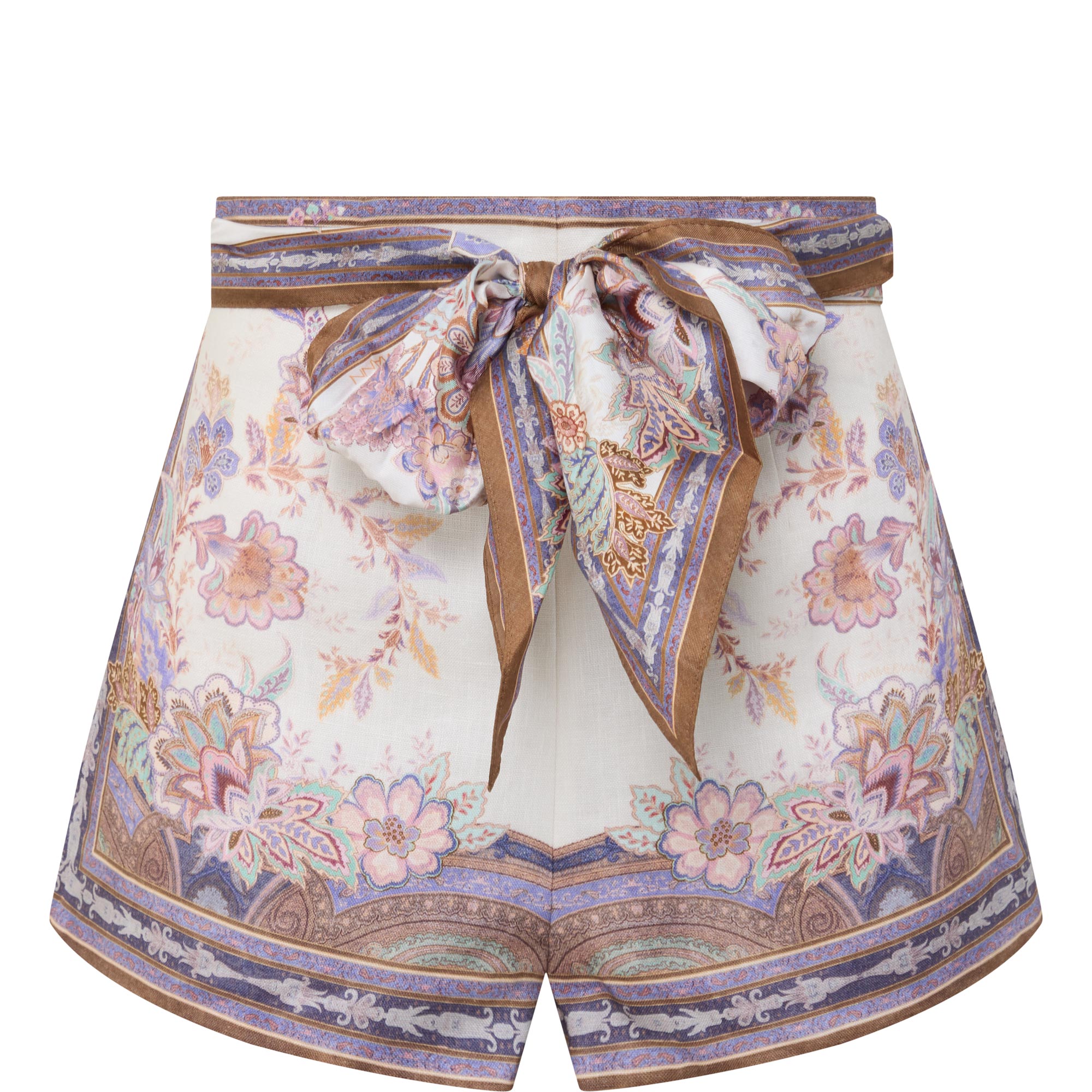 Luna Scarf Tie Paisley Shorts