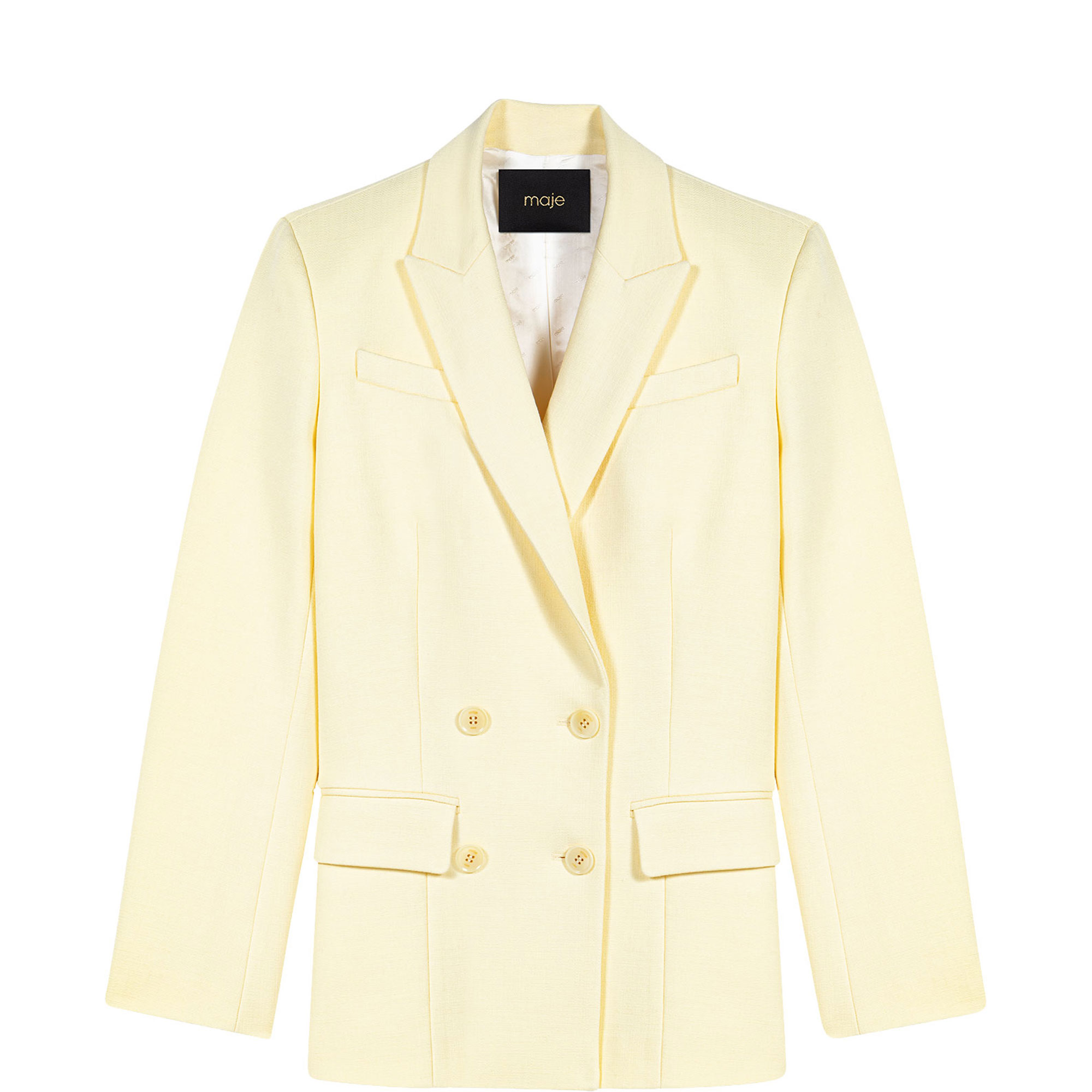 Vilellow Double-Breasted Blazer