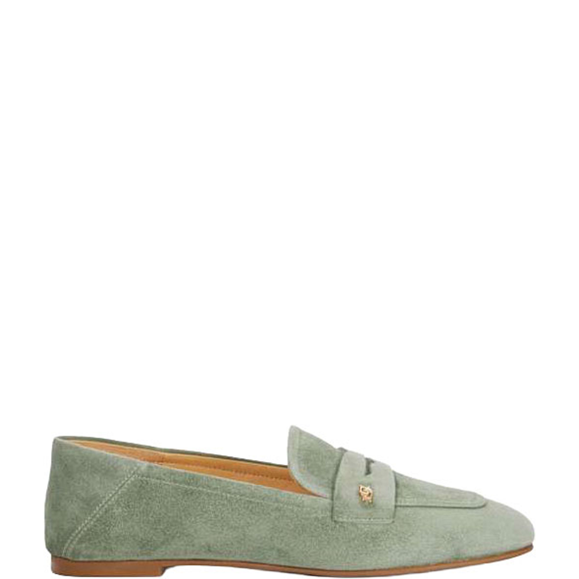 Glances Back Logo Penny Loafers