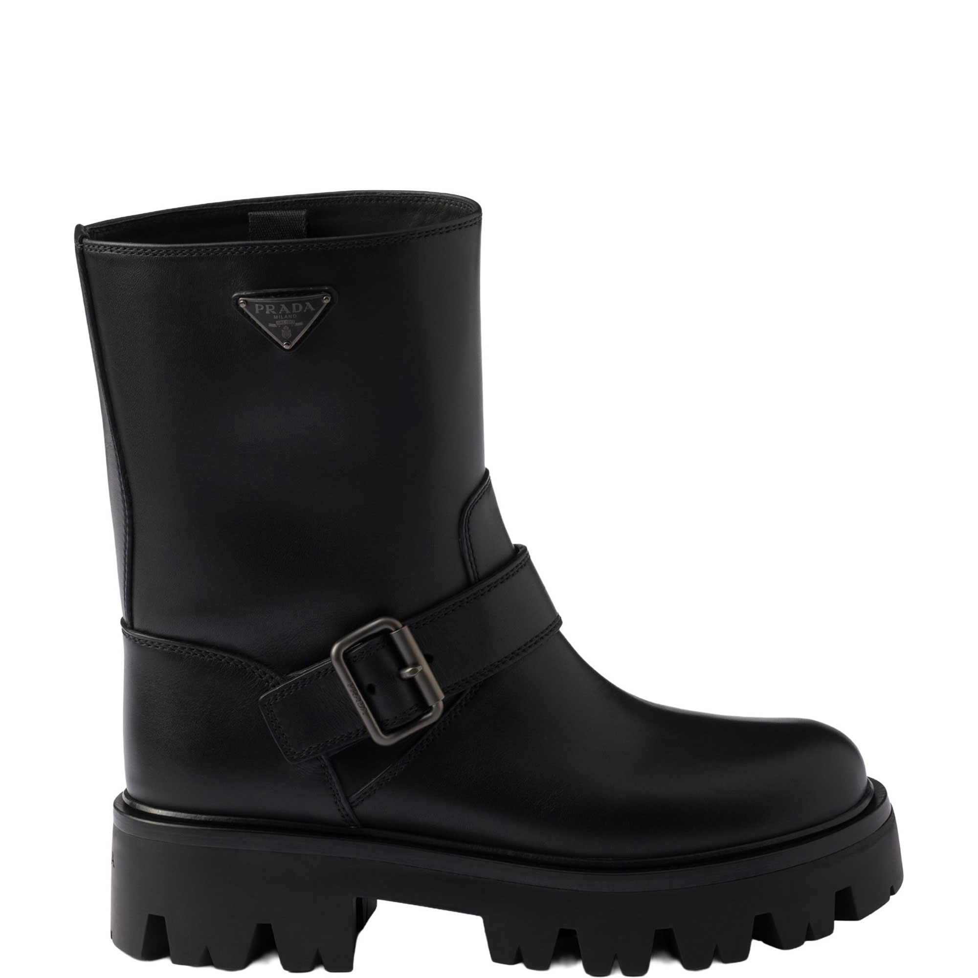 Leather Biker Boots