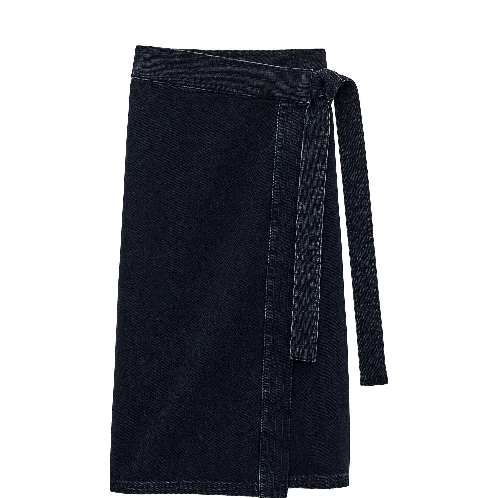 Timy Denim Wrap Skirt