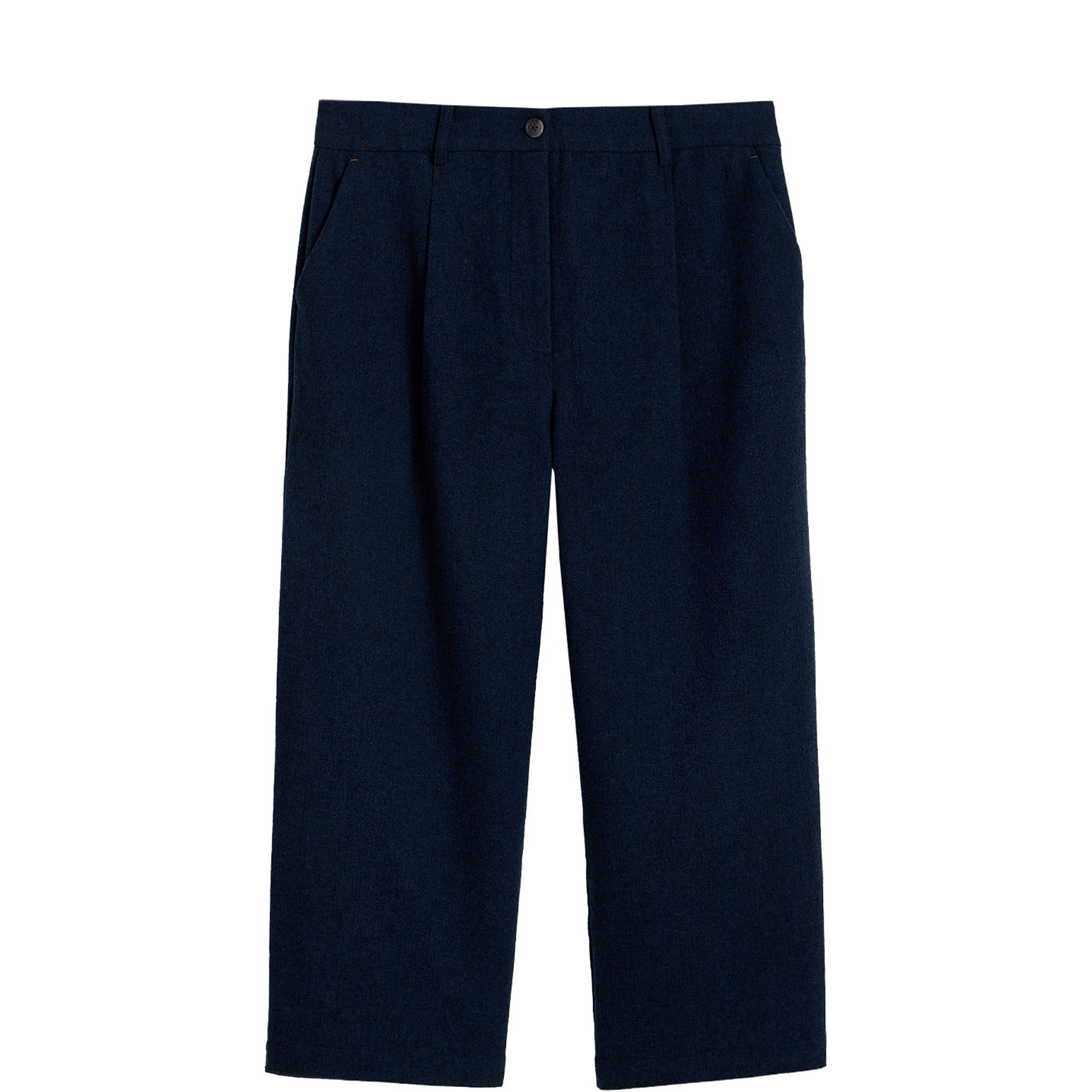 Belle Tweedy Cropped Wide Leg Trousers