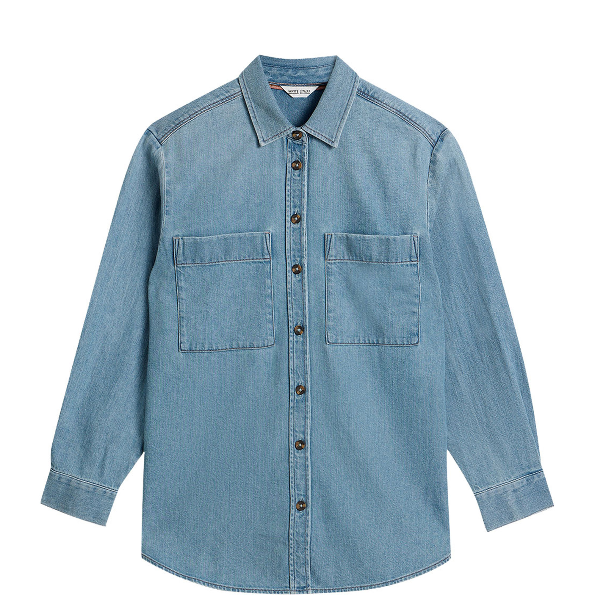 Lydia Patch Pocket Denim Shirt