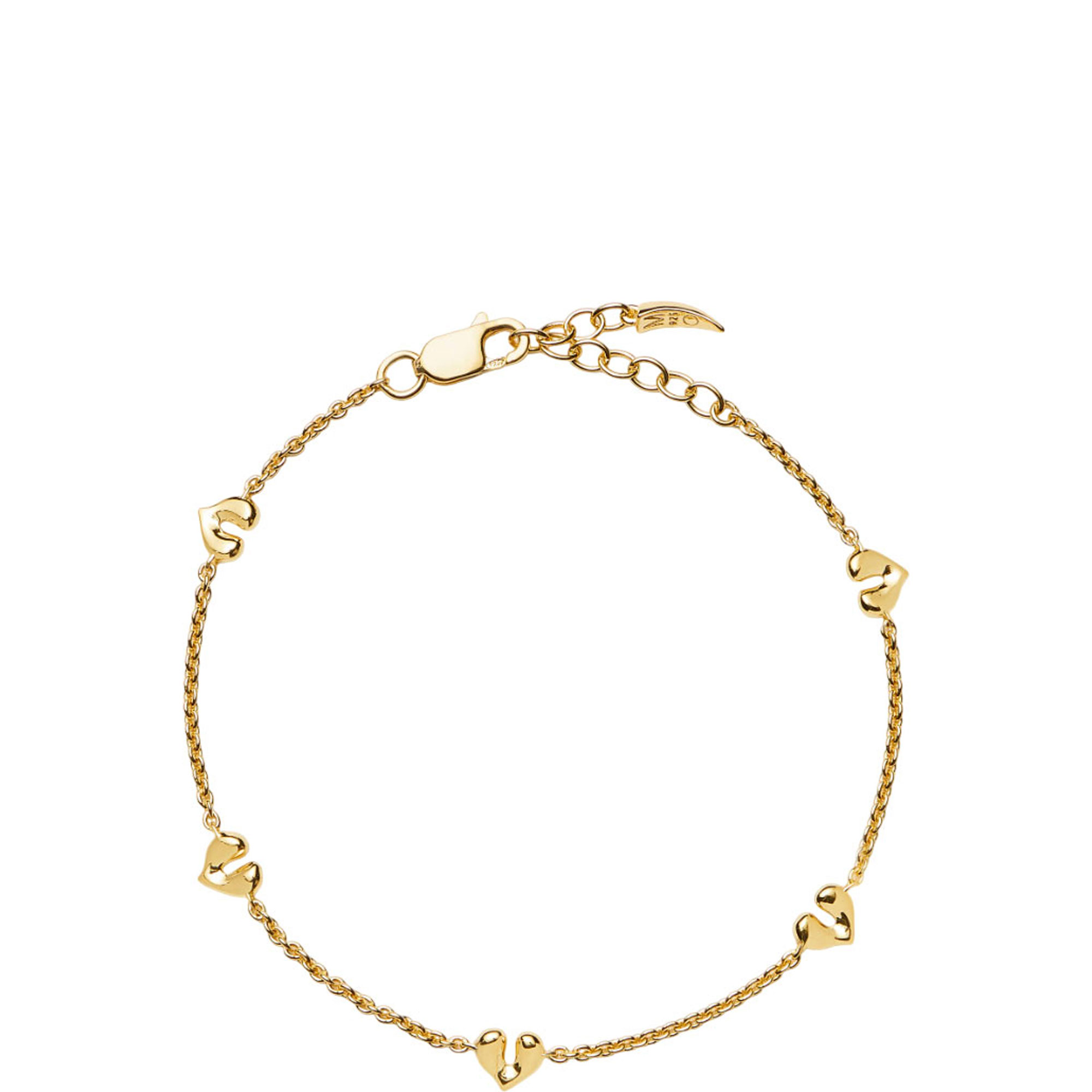 Molten Heart Mini Charm Bracelet