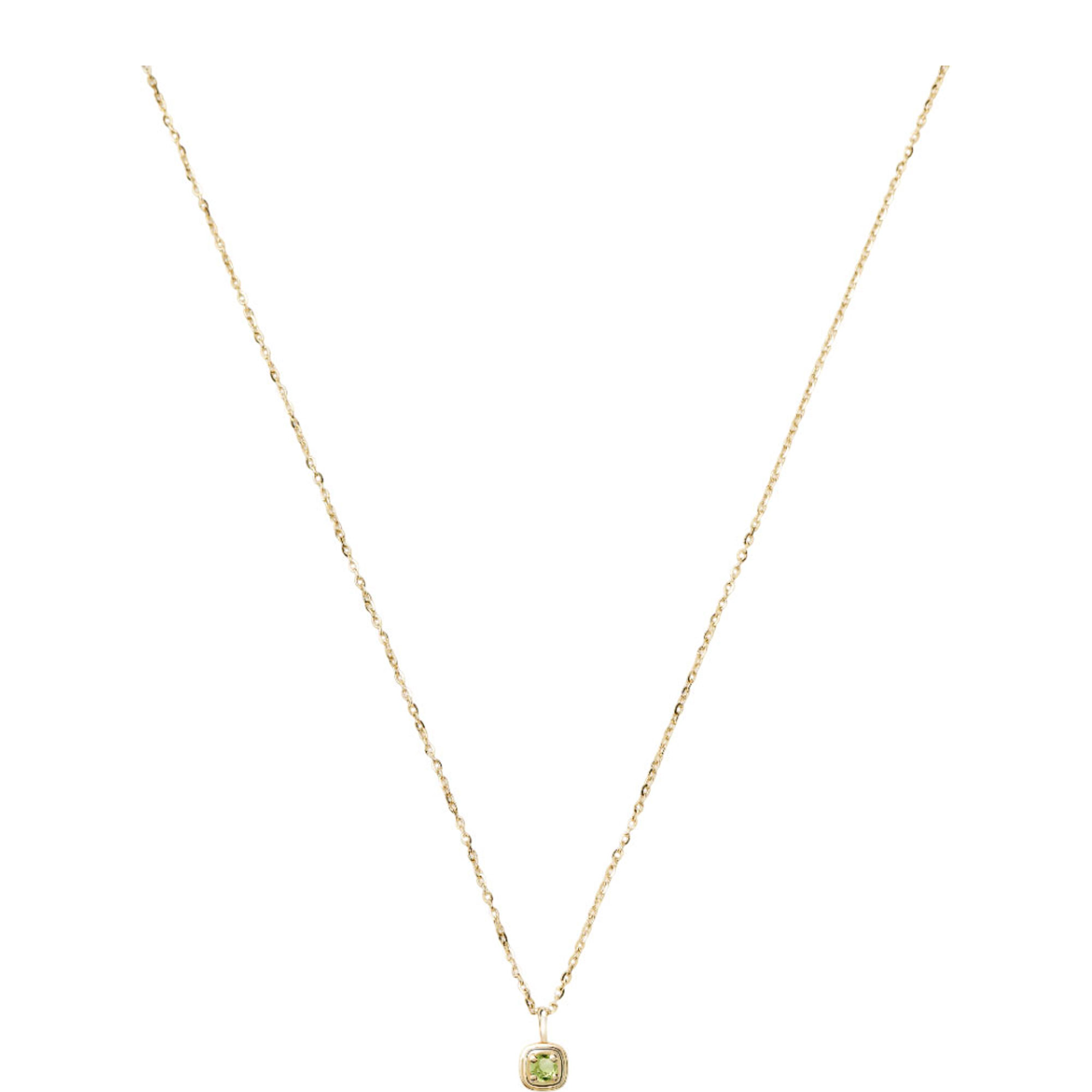 Fine August Birthstone Pendant Necklace