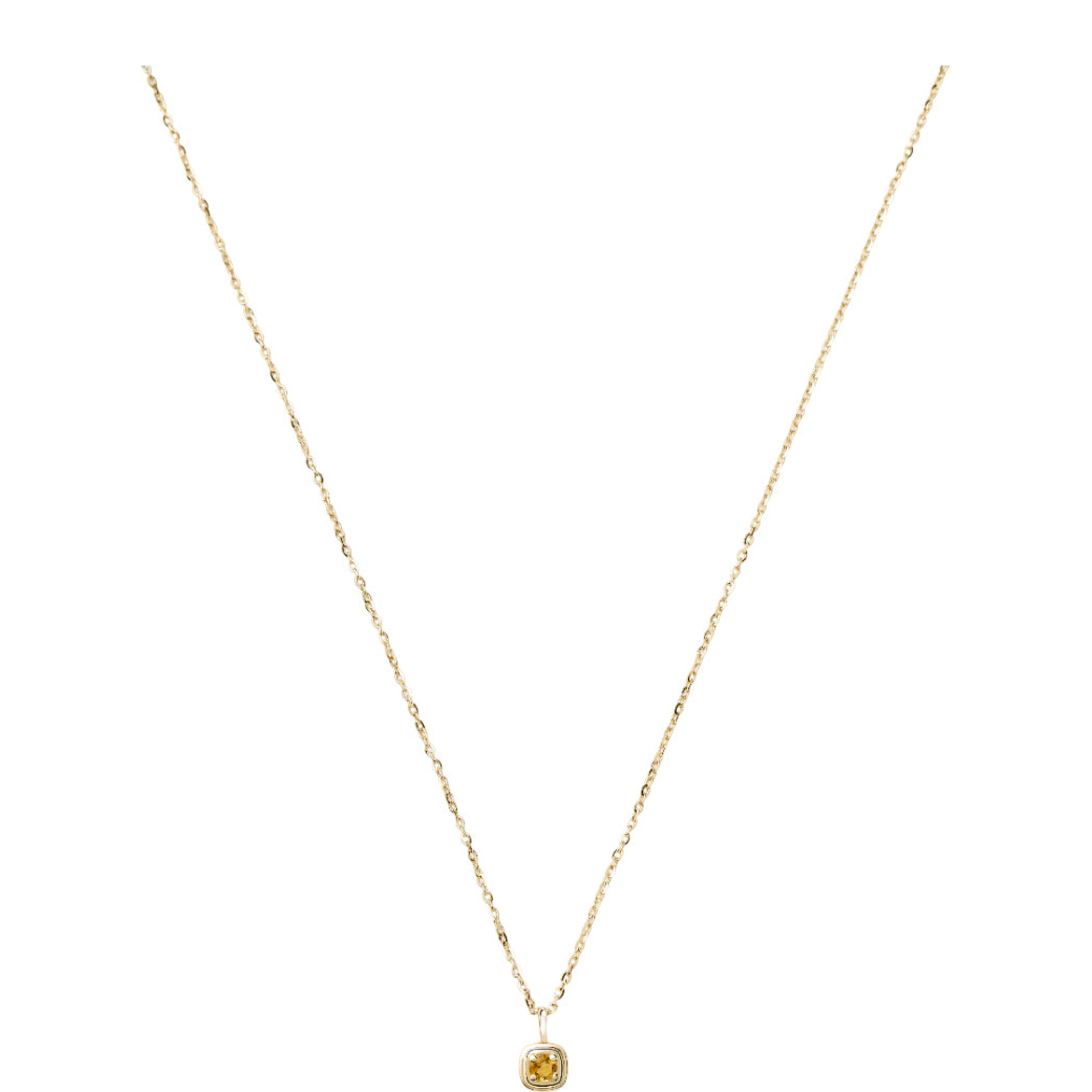 Fine November Birthstone Pendant Necklace