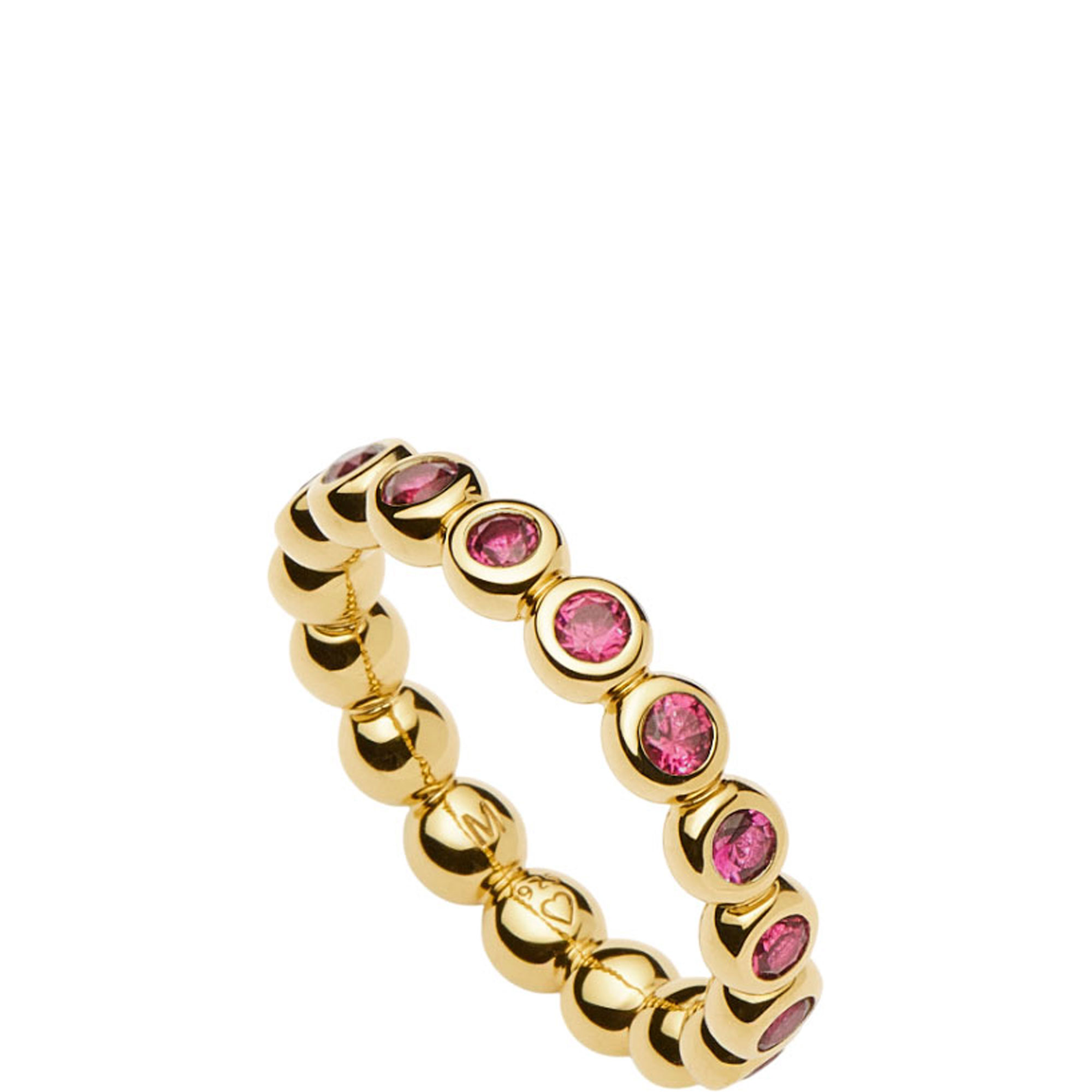 Tennis Eternity Beaded Stacking Ring