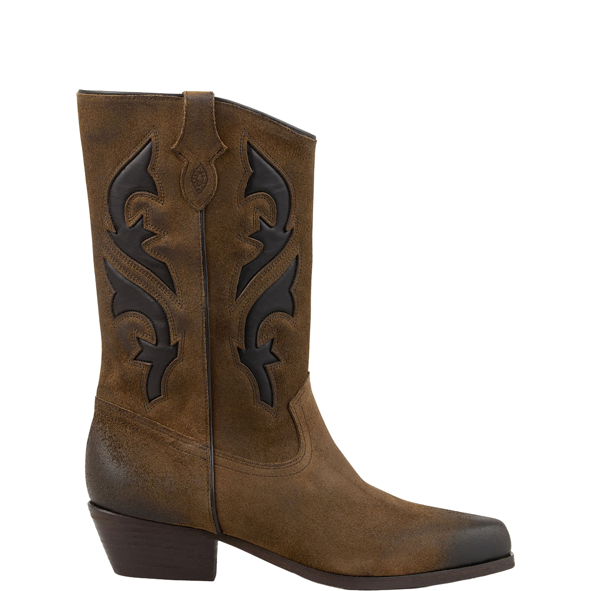 Curtis Suede Cowboy Boots