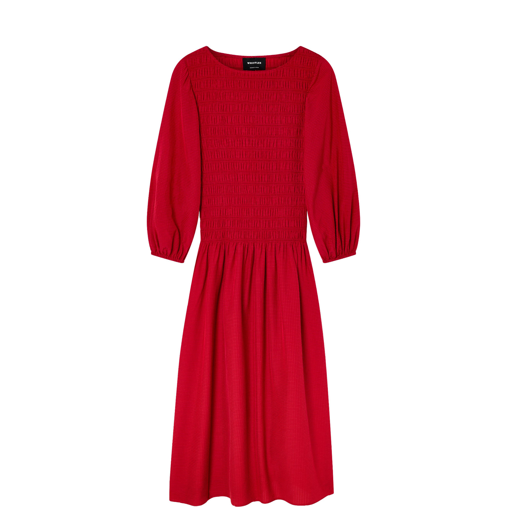 Wide Spaced Shirred Dress