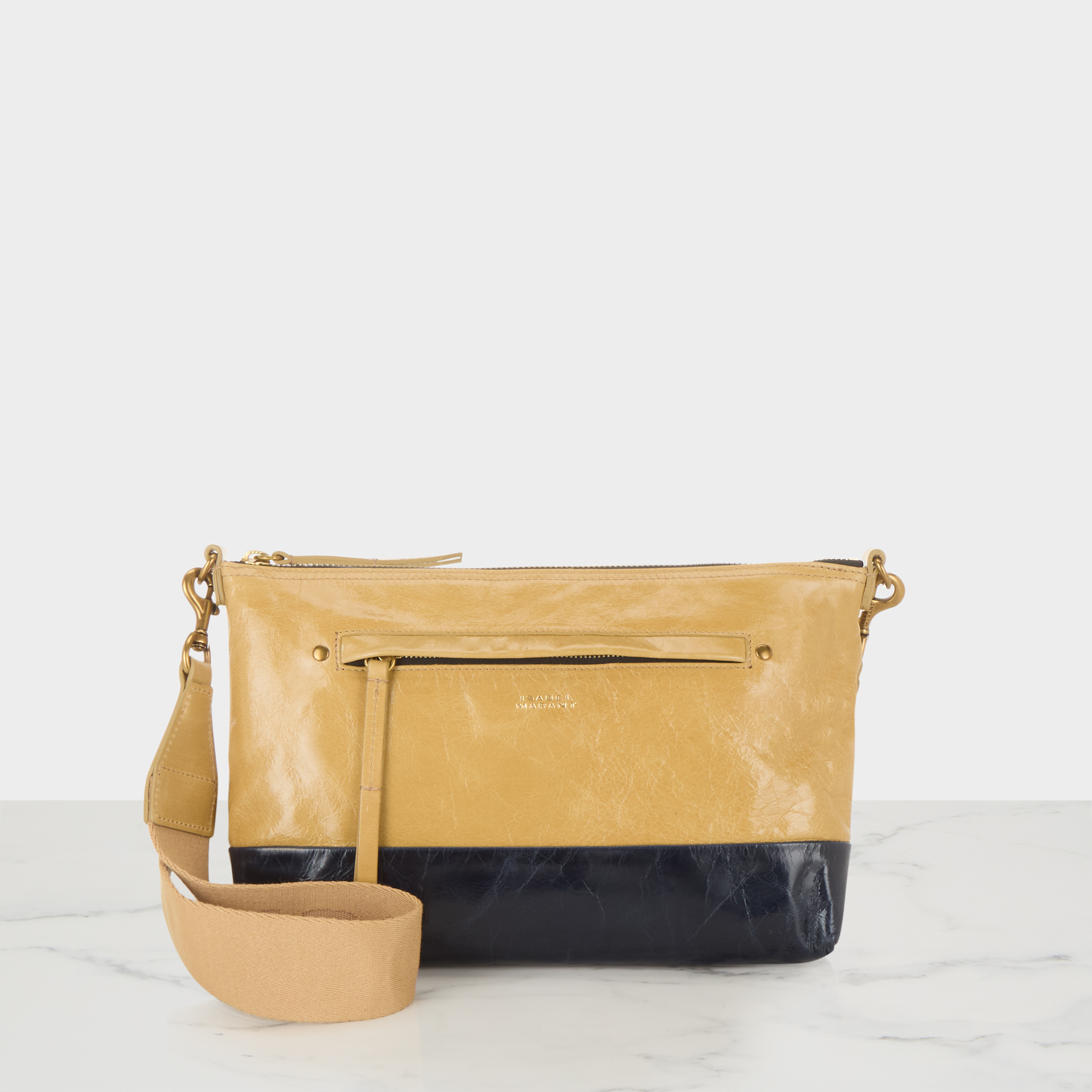 Nessah Patchwork Logo Crossbody Bag