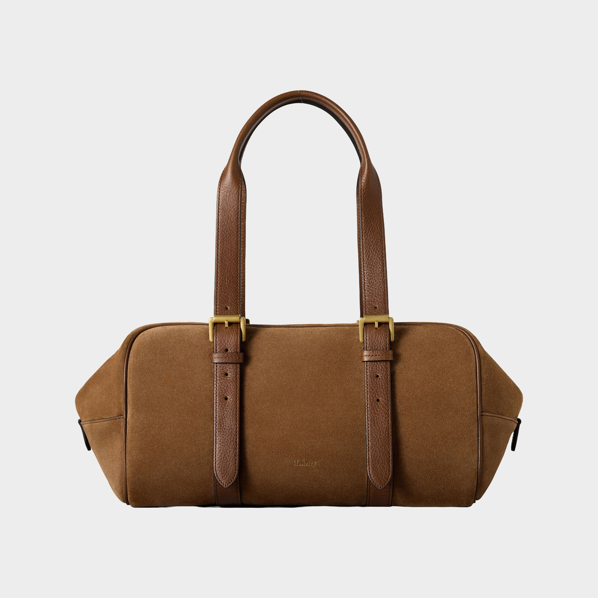 Boston Suede Top Handle Bag