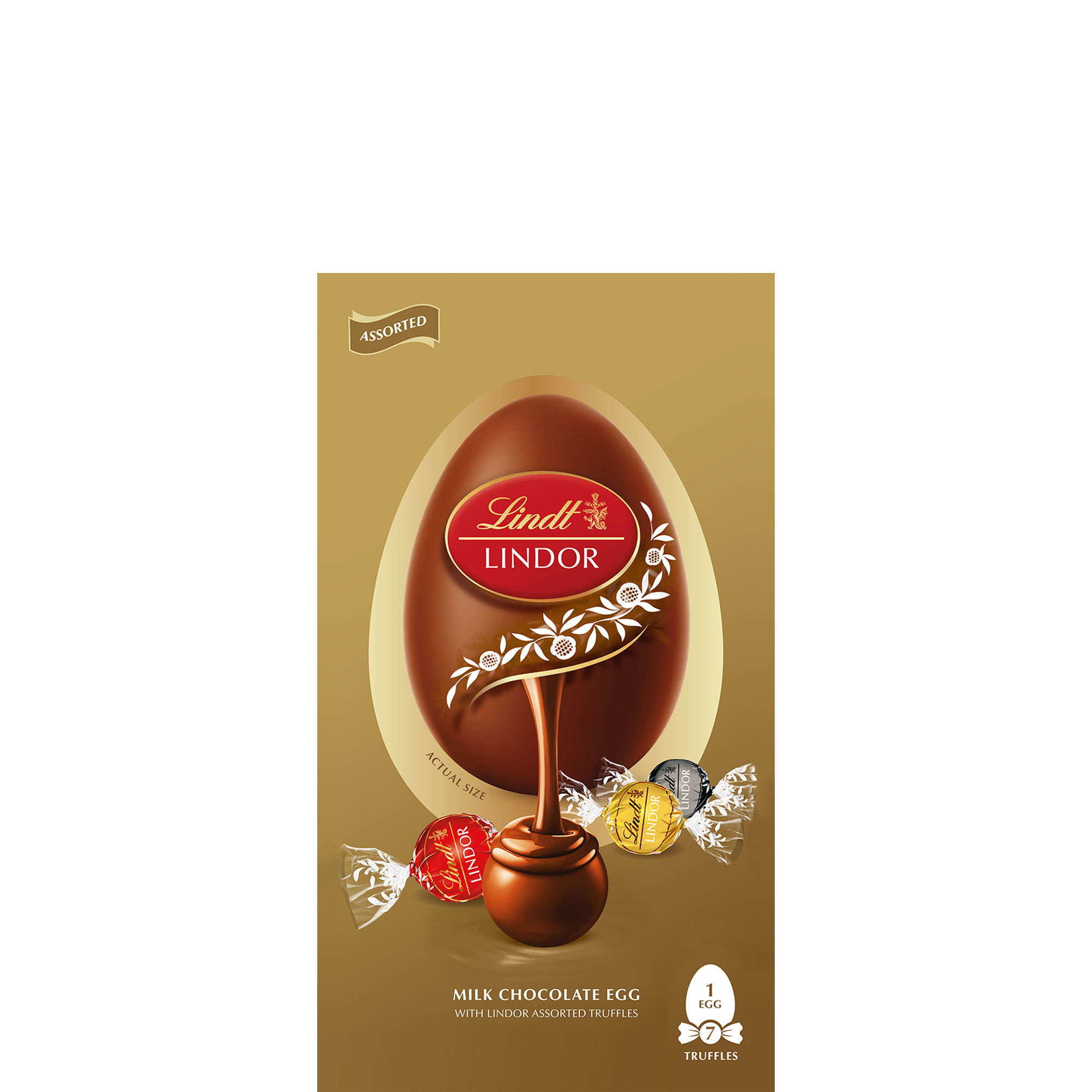 Milk Chocolate Egg with Assorted Truffles 183g