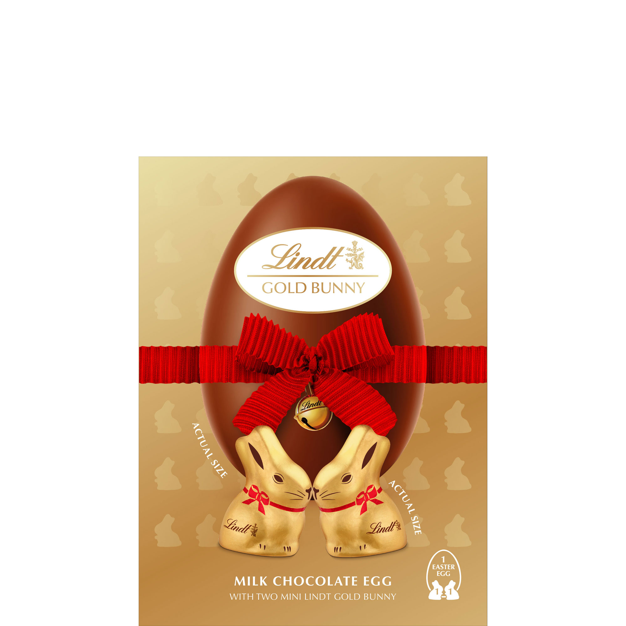 Milk Chocolate Egg With Two Mini Gold Bunny 115g