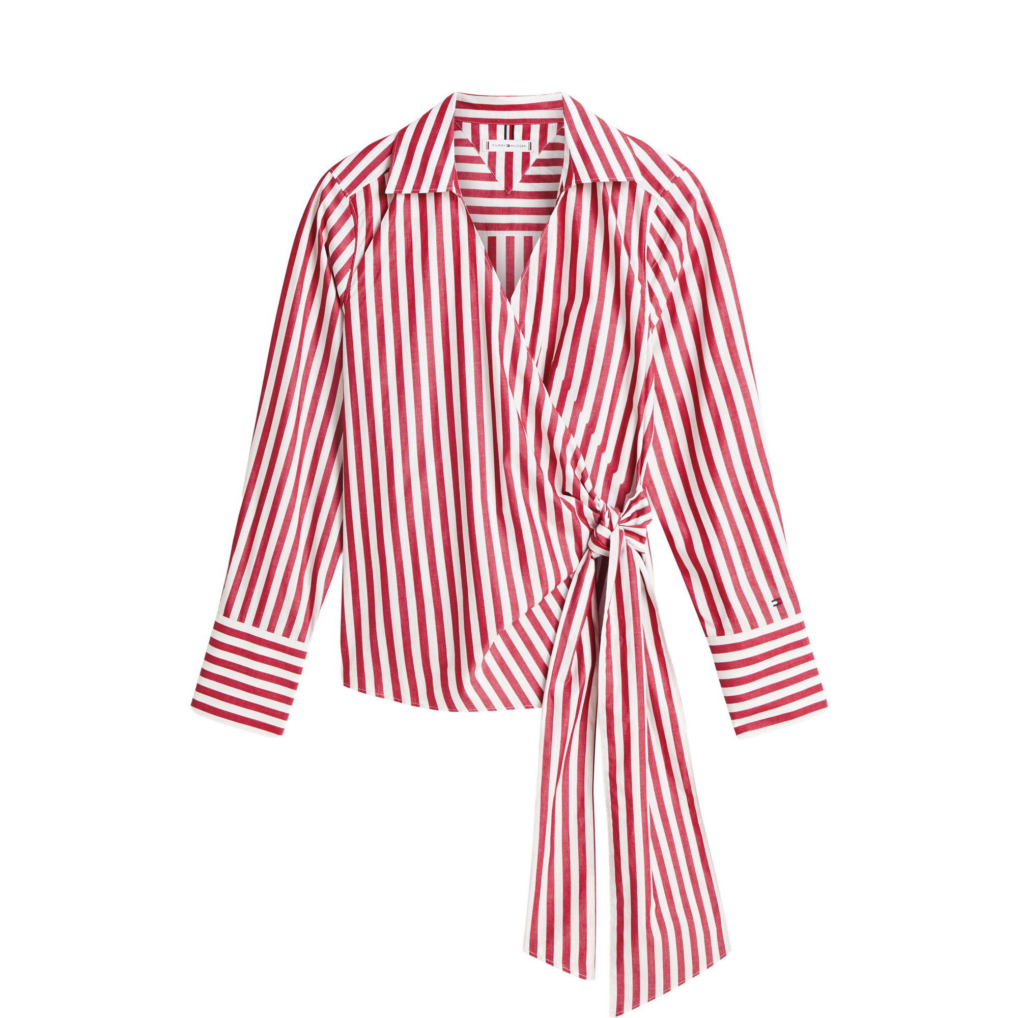 Stripe Wrap Blouse