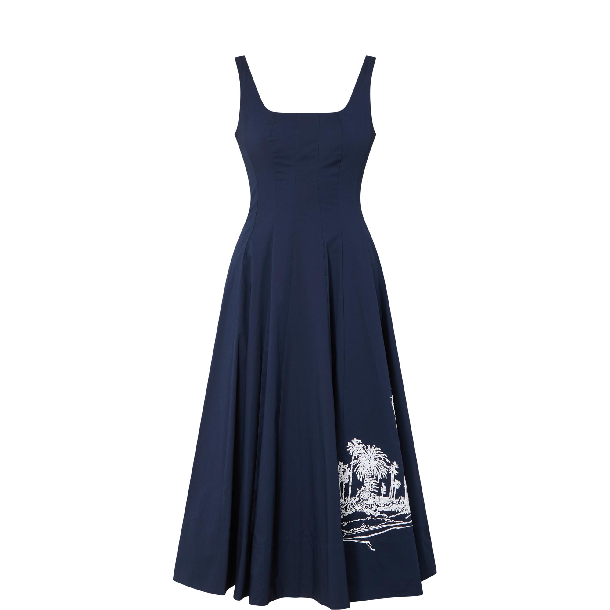 Wells Placement Embroidered Dress