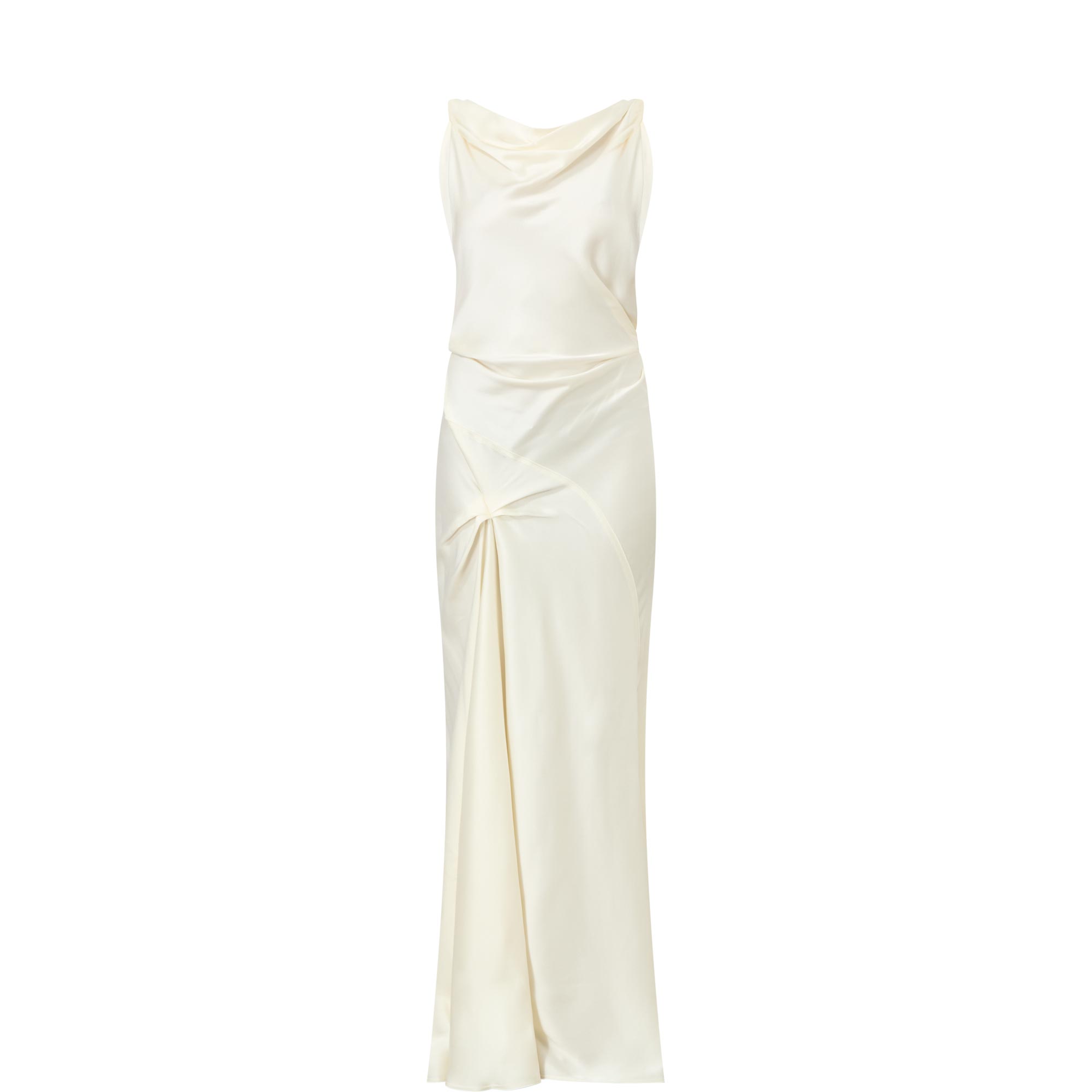 Asymmetric Draped Gown