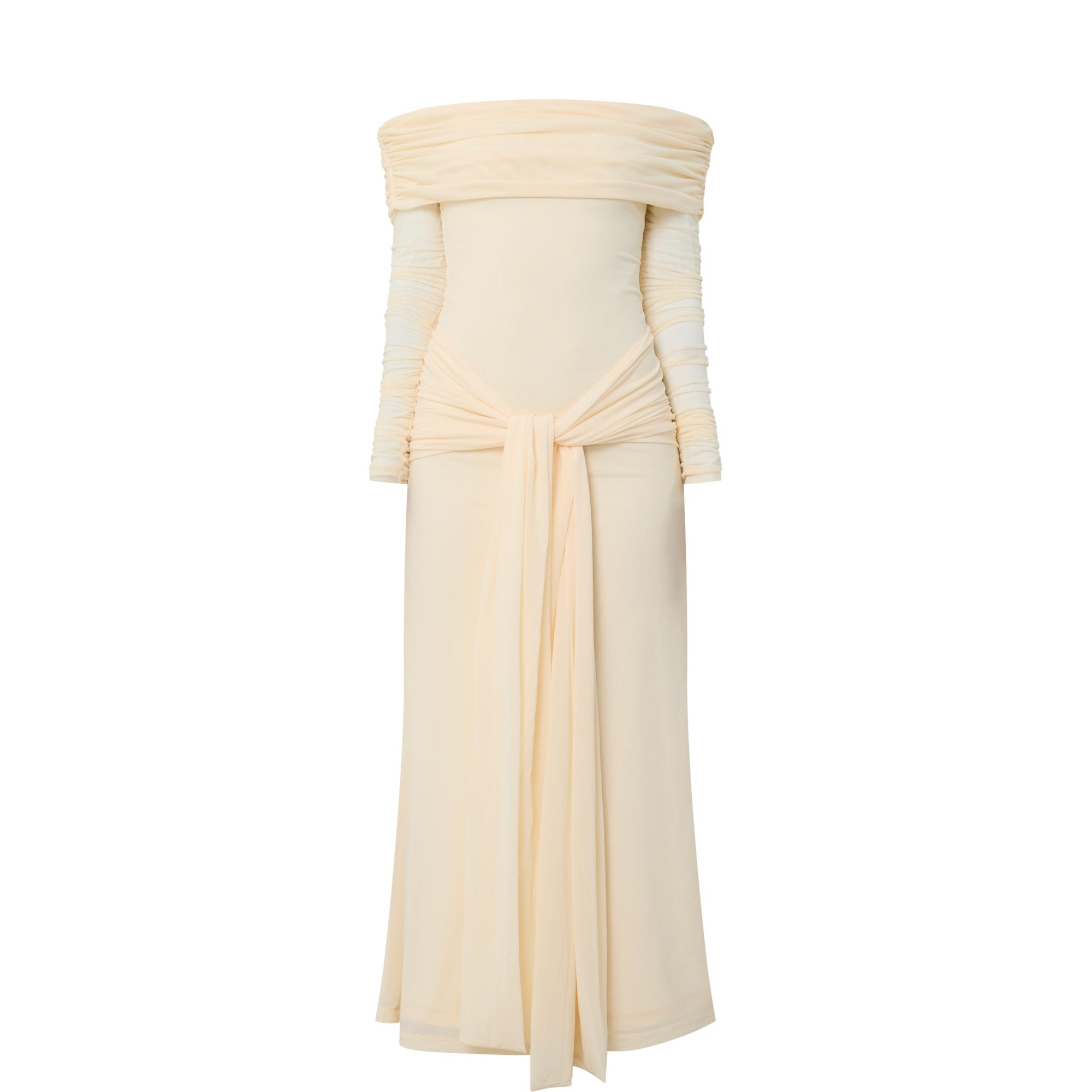 Selina Tie Front Mesh Dress