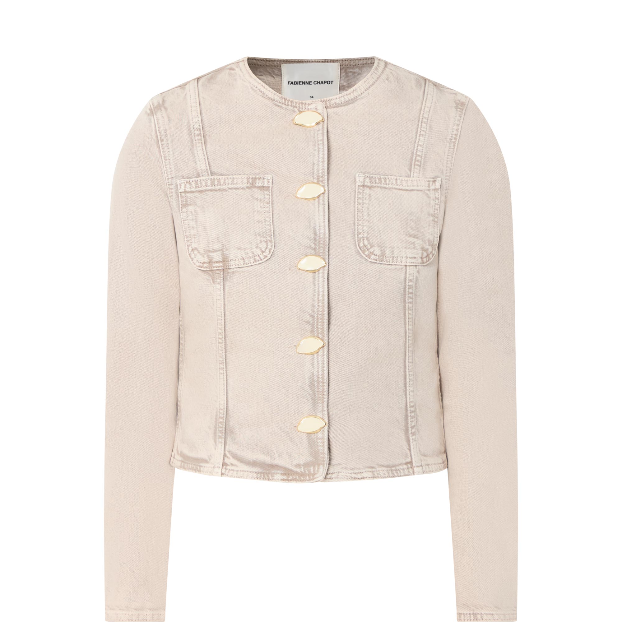 Mina Cropped Denim Jacket