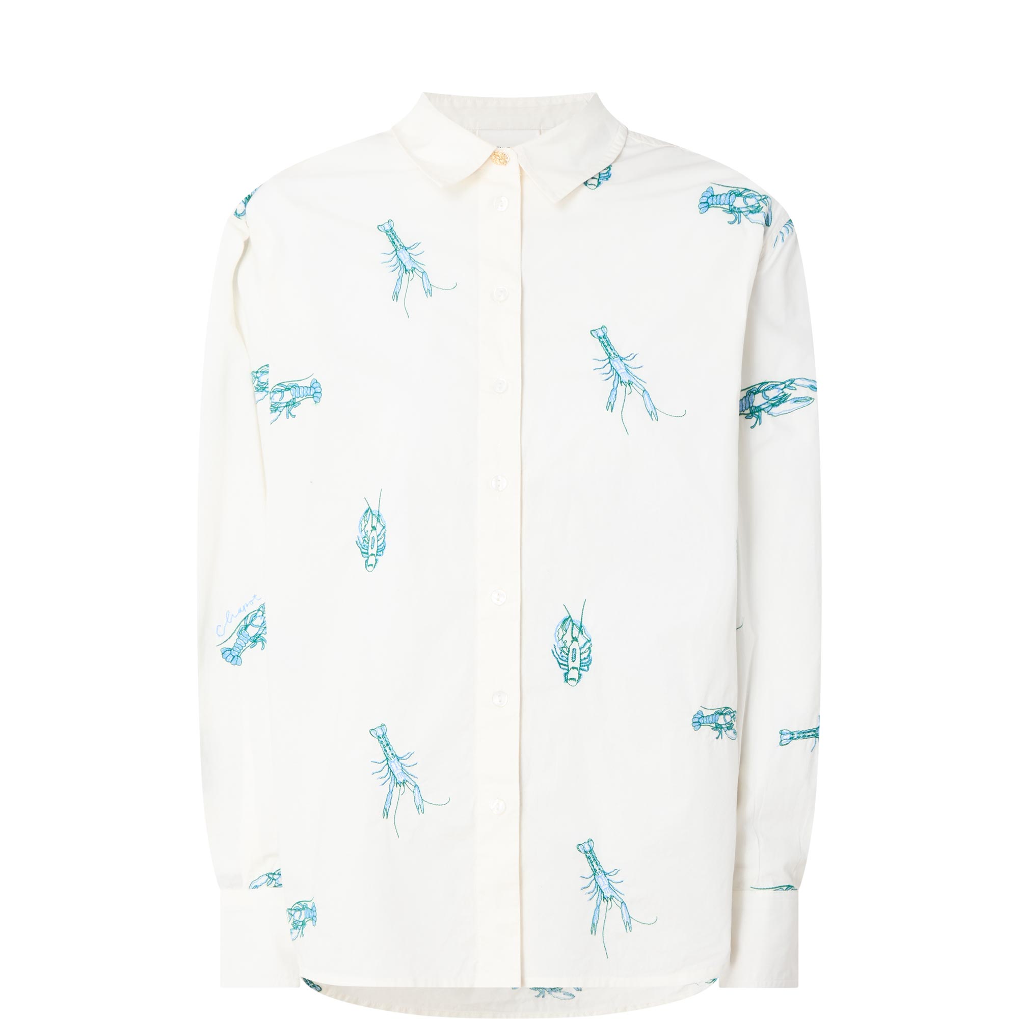Alex Langoustine Embroidered Blouse