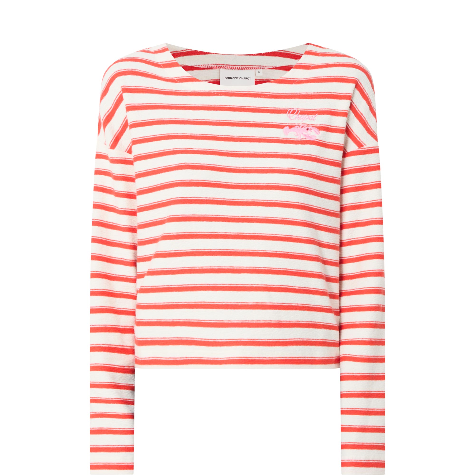 Celina Striped Long-Sleeved Top