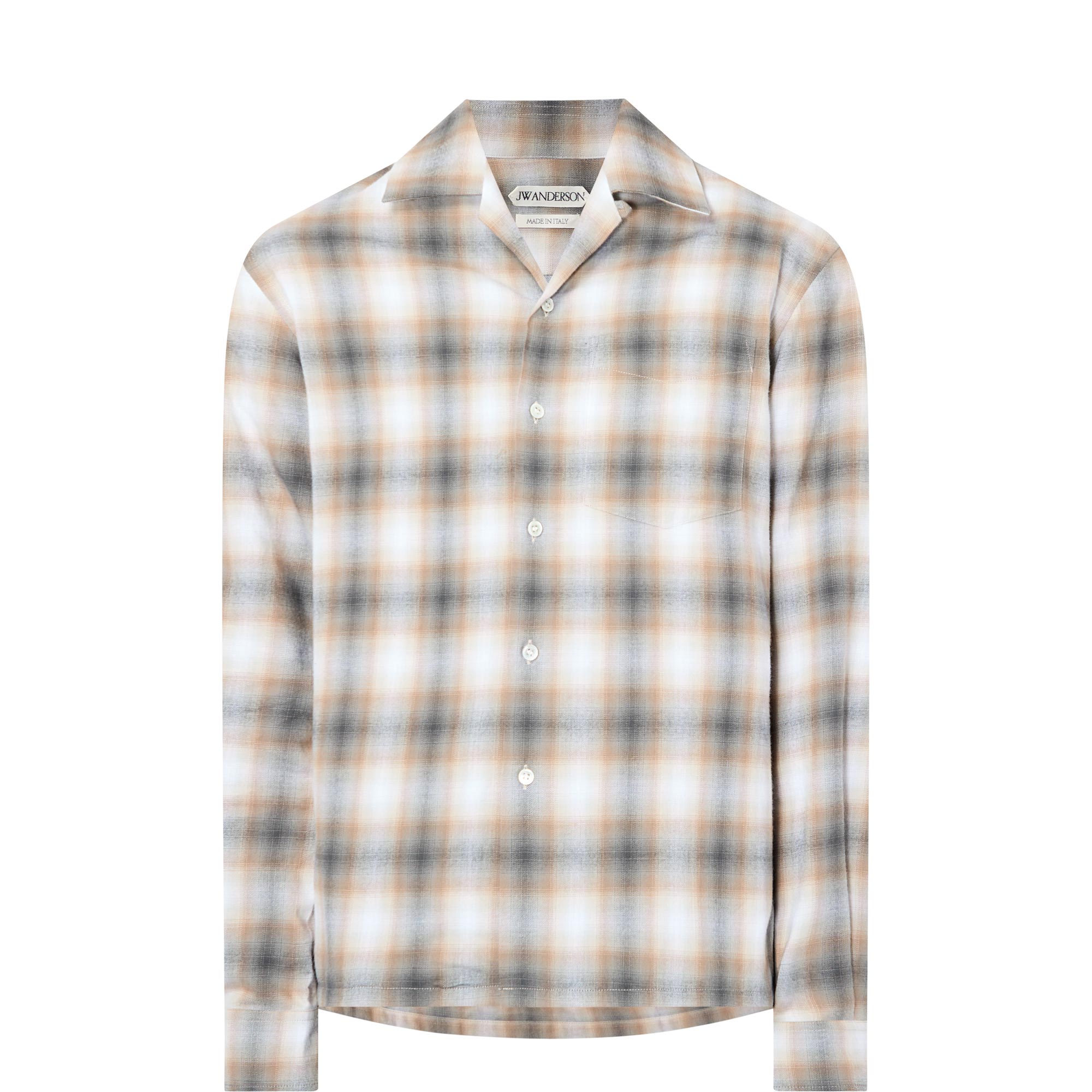 Gradient Checked Casual Shirt