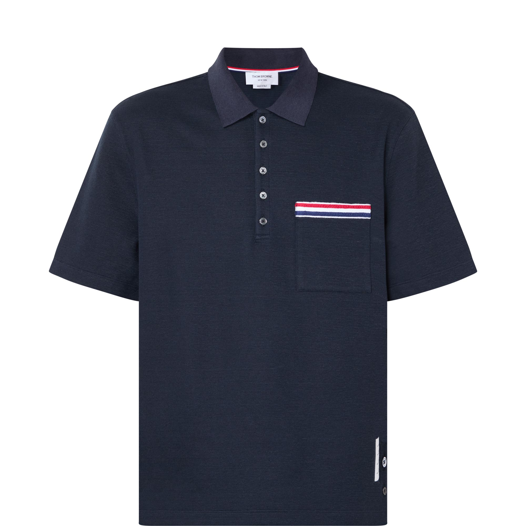Signature Stripe Patch Pocket Polo Shirt