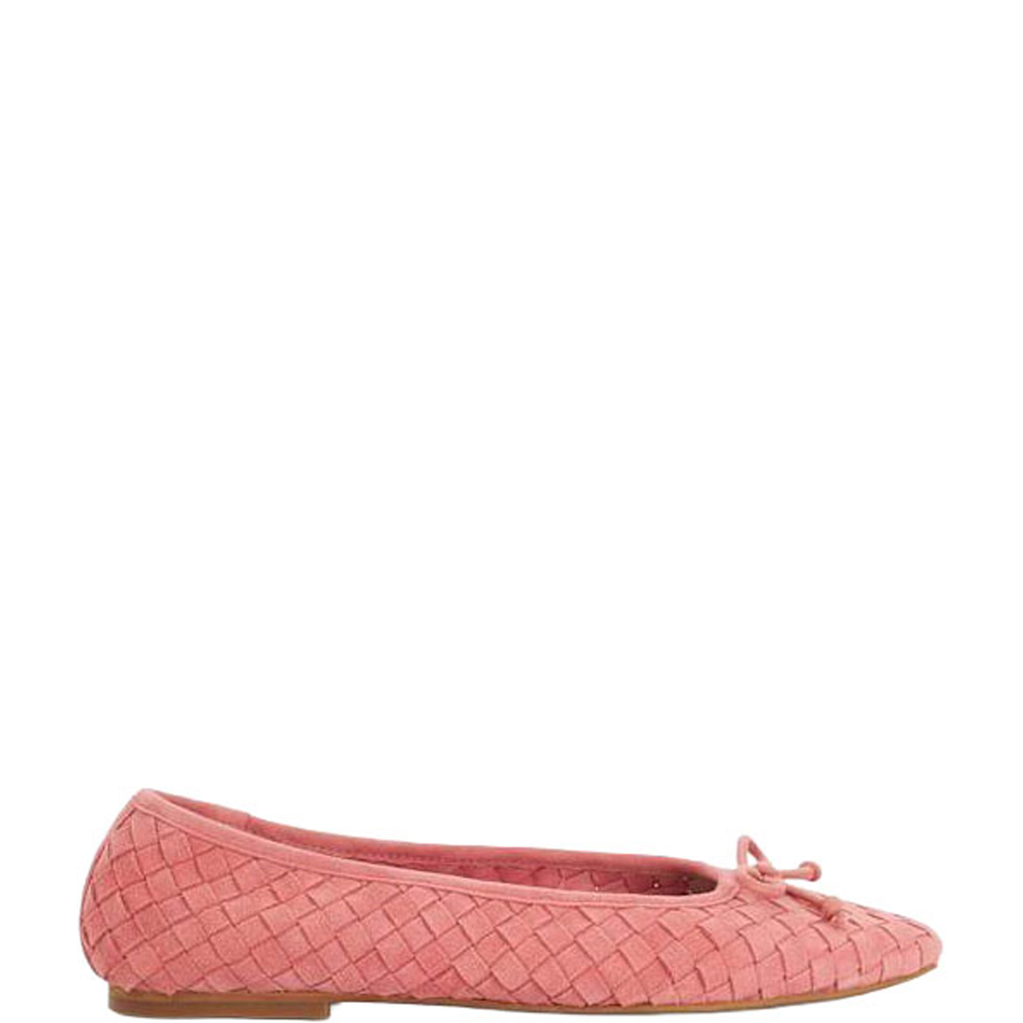Heat Woven Bow Ballet Pumps