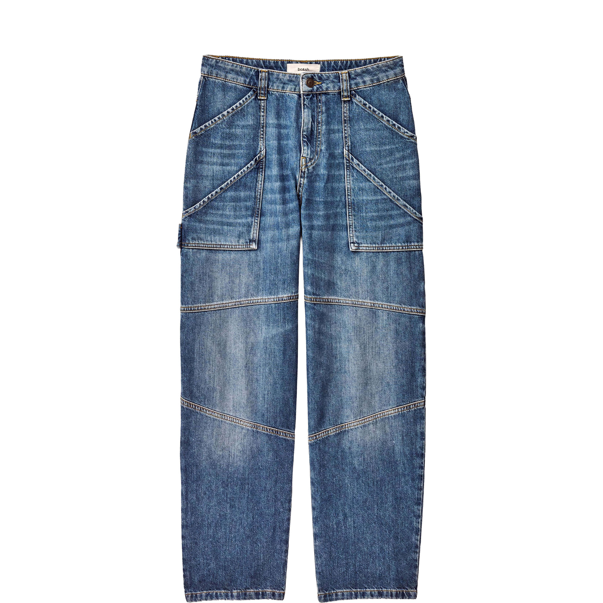 Moyce Textured Cargo Jeans