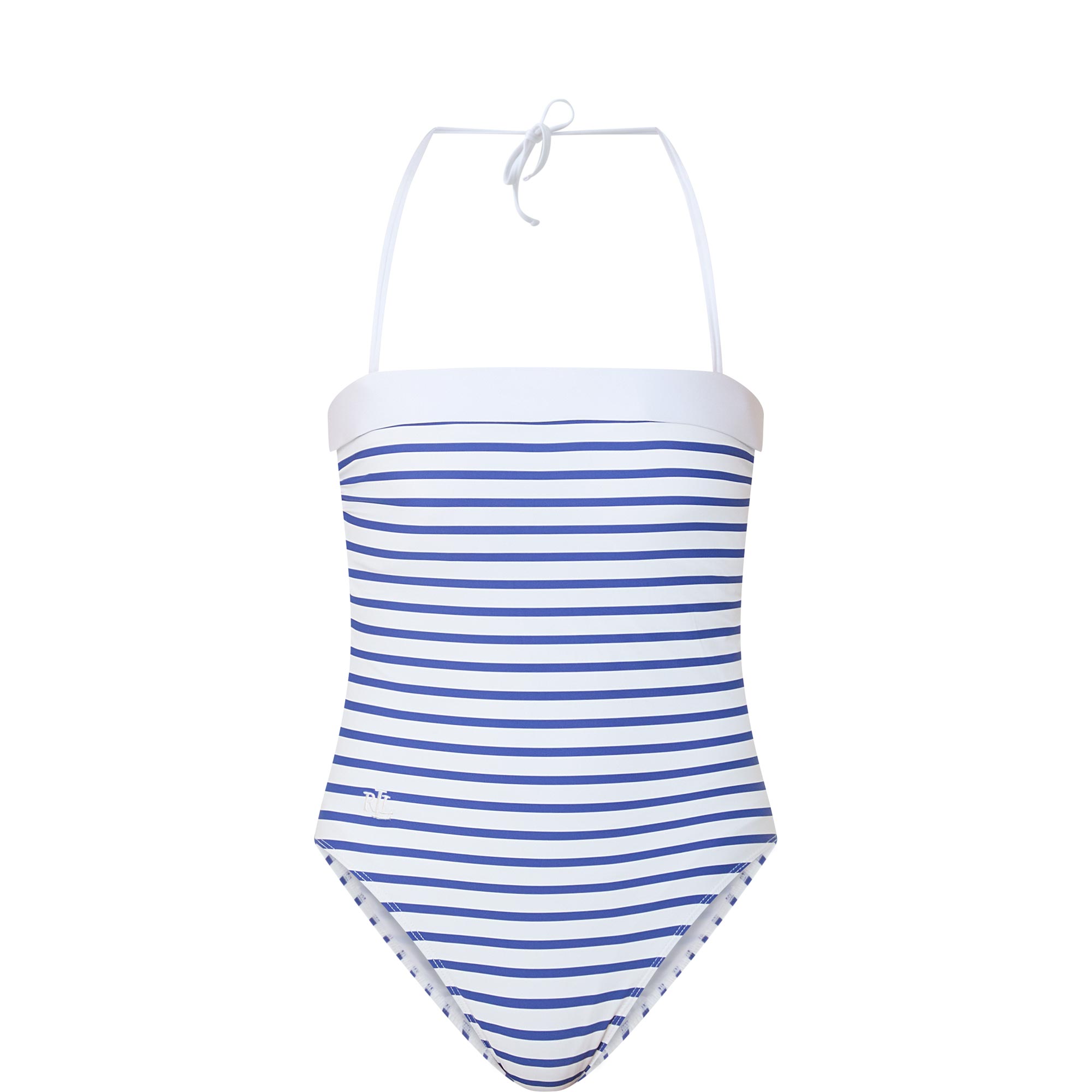 Striped Bandeau One-Piece Swimsuit