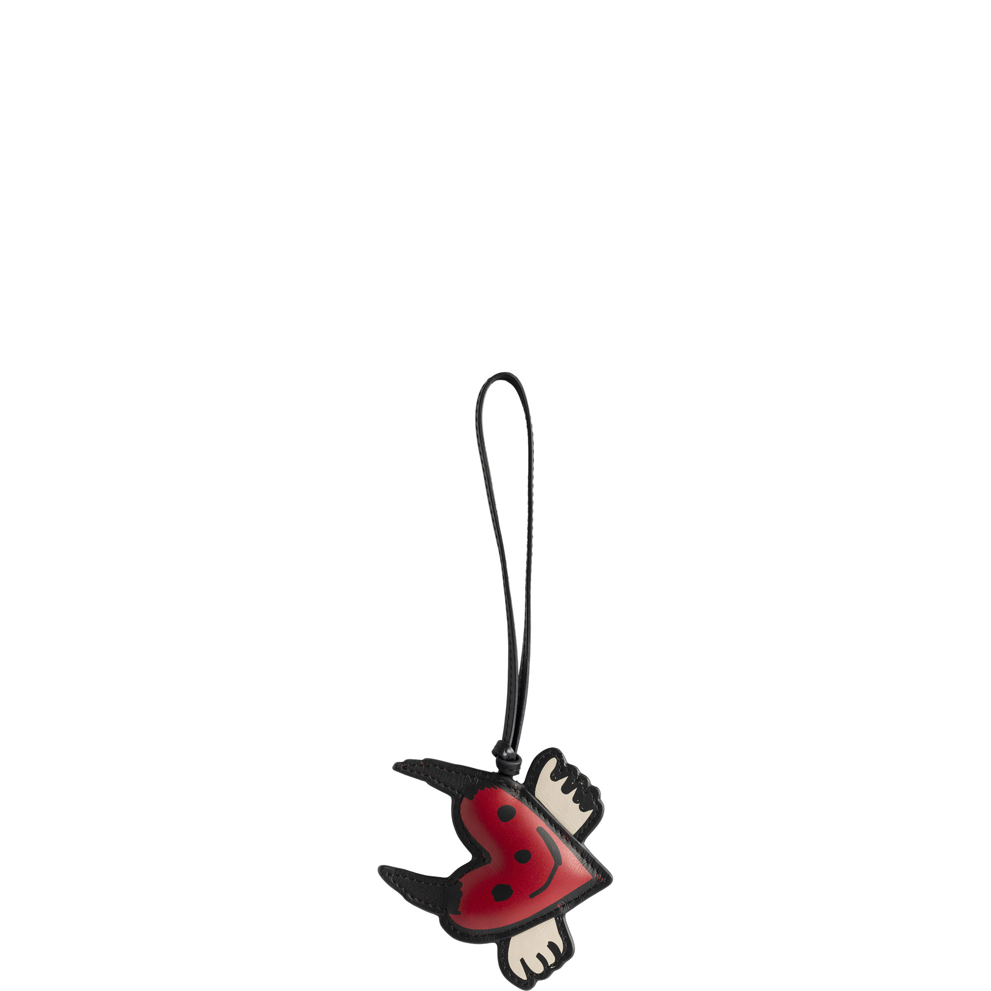 Devilish Heart Leather Keyring