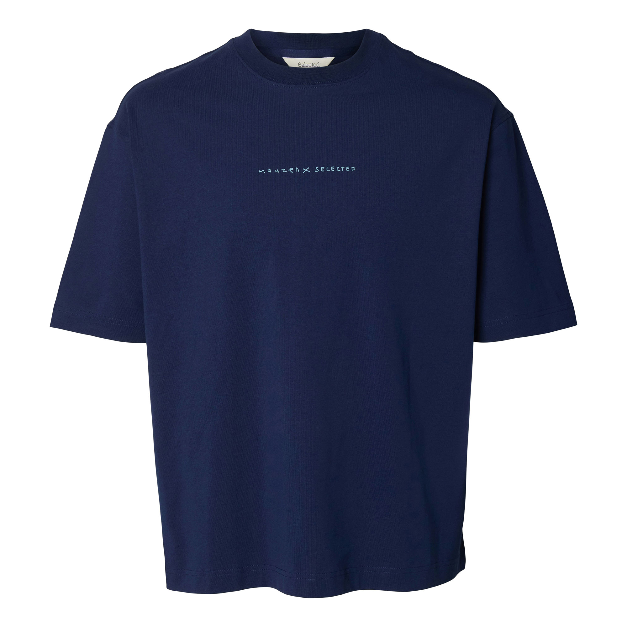 Selected Herren T-Shirts Blau Gr. Groß - Bild 4