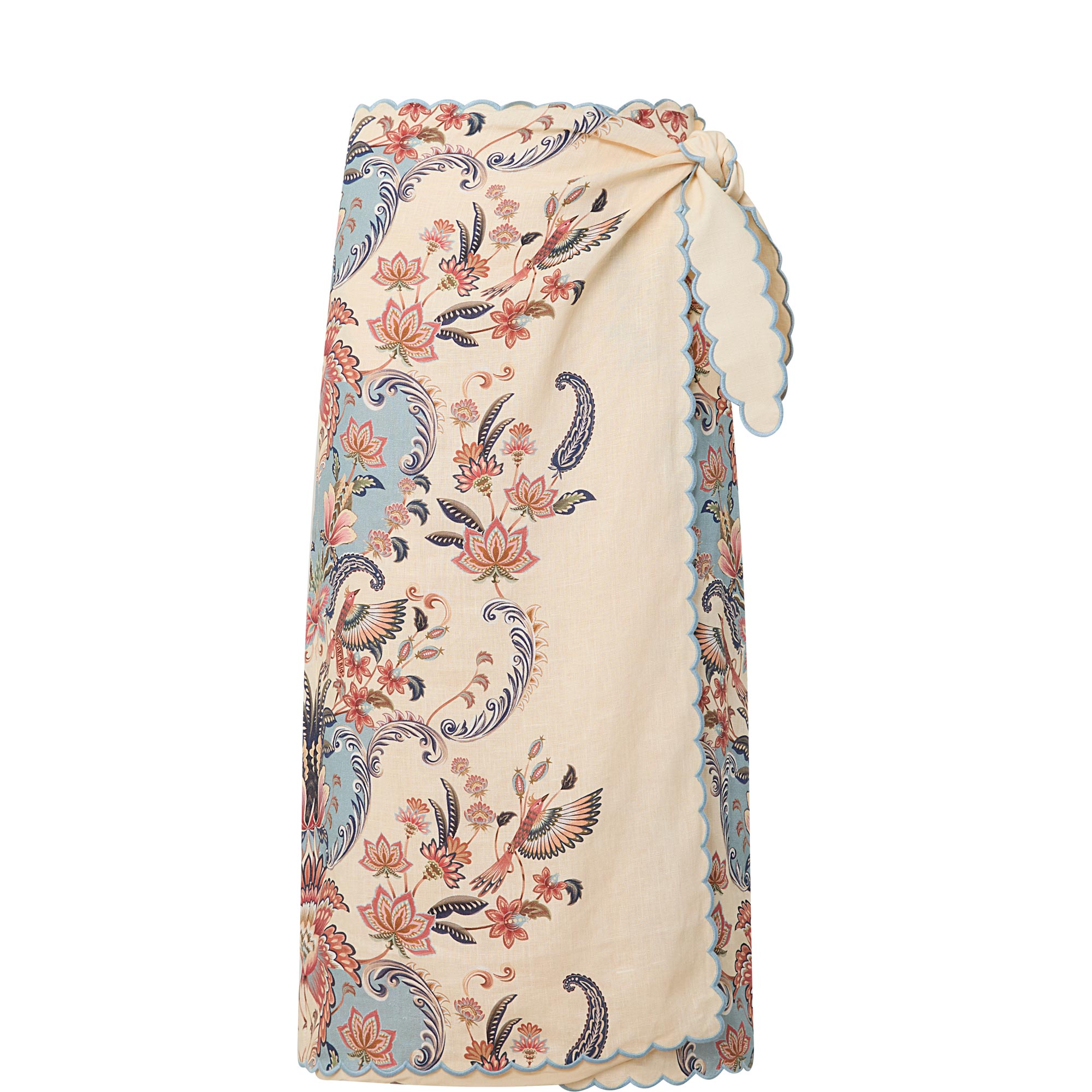 Boho Beauty Linen Wrap Skirt