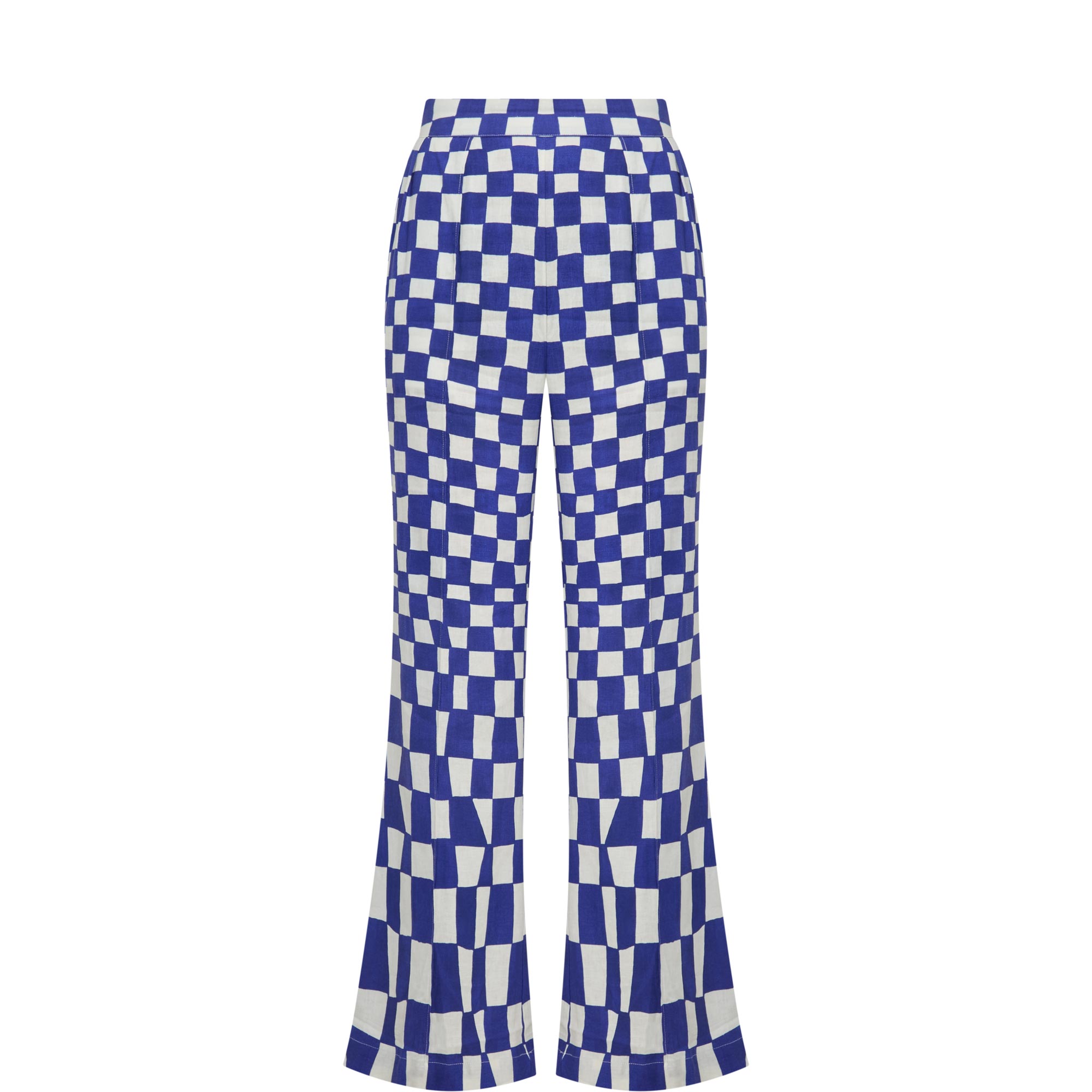Dream Checkered Flared Trousers