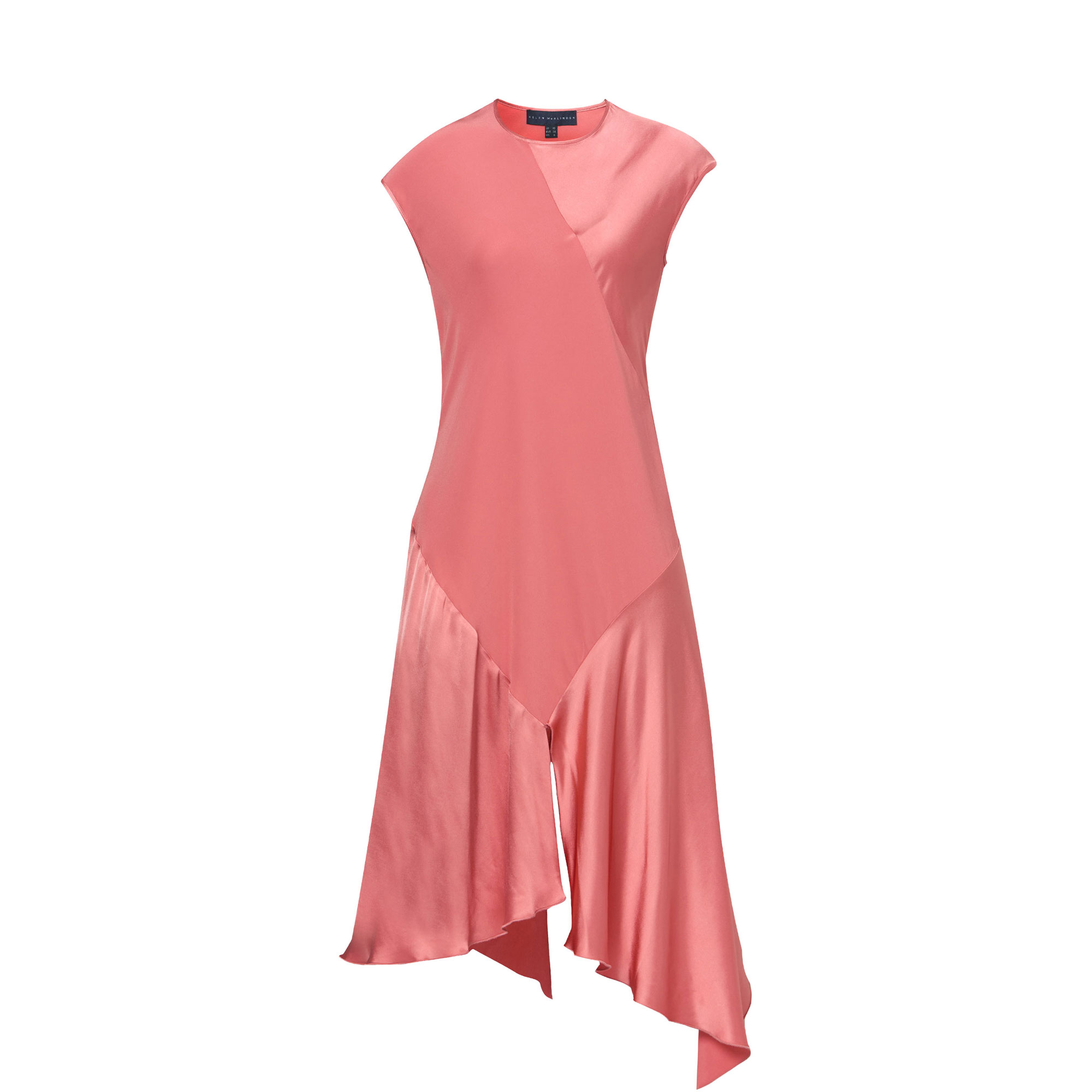 Carmin Handkerchief Hem Flared Dress